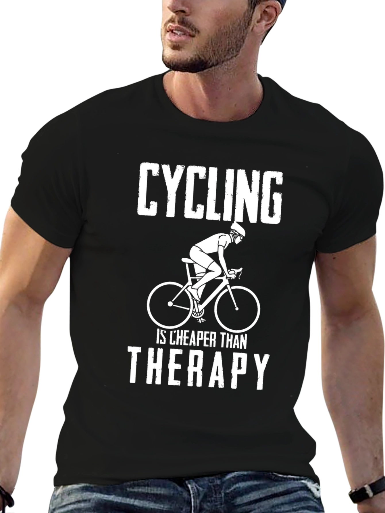 Cycling Cheaper Than Therapy T-Shirt