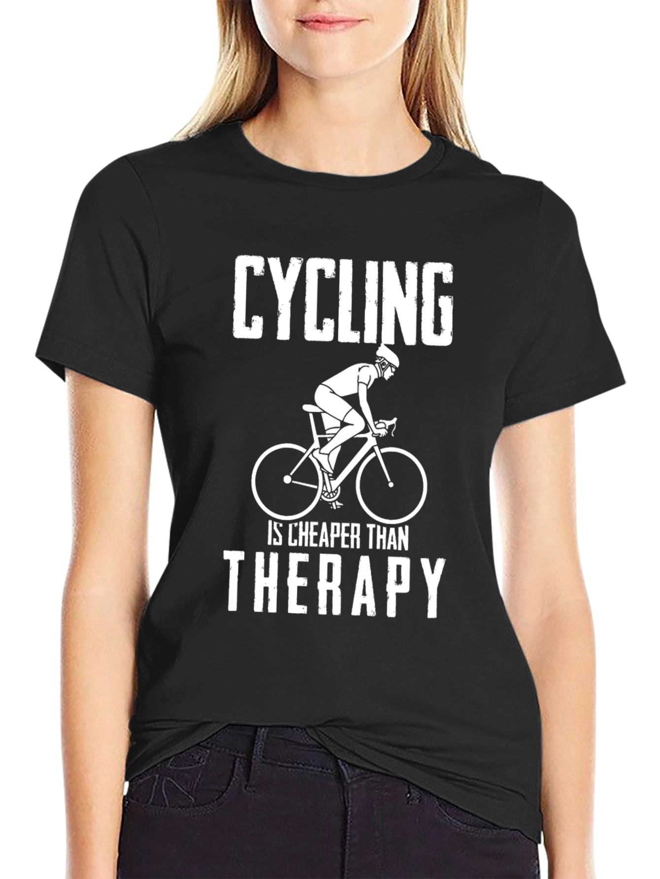 Cycling Cheaper Than Therapy T-Shirt
