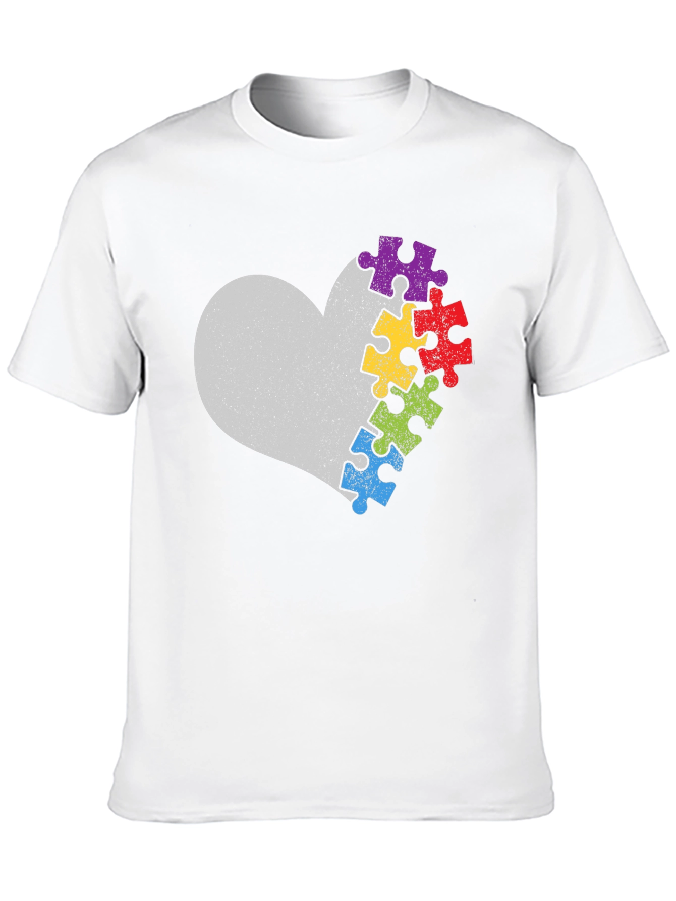 Autism Awareness Heart Puzzle T-Shirt