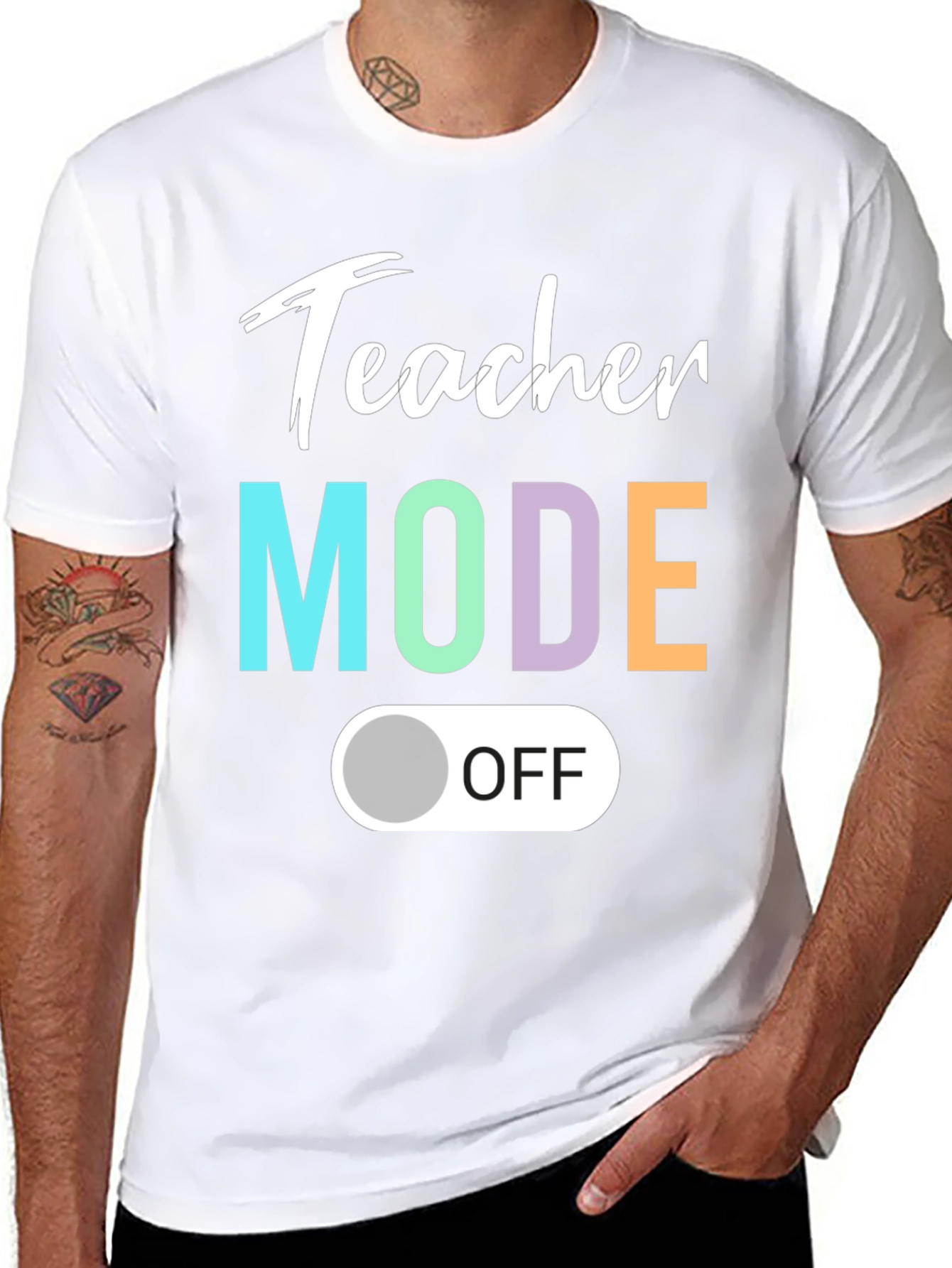 Teacher Mode Off T-Shirt - Relaxed Style