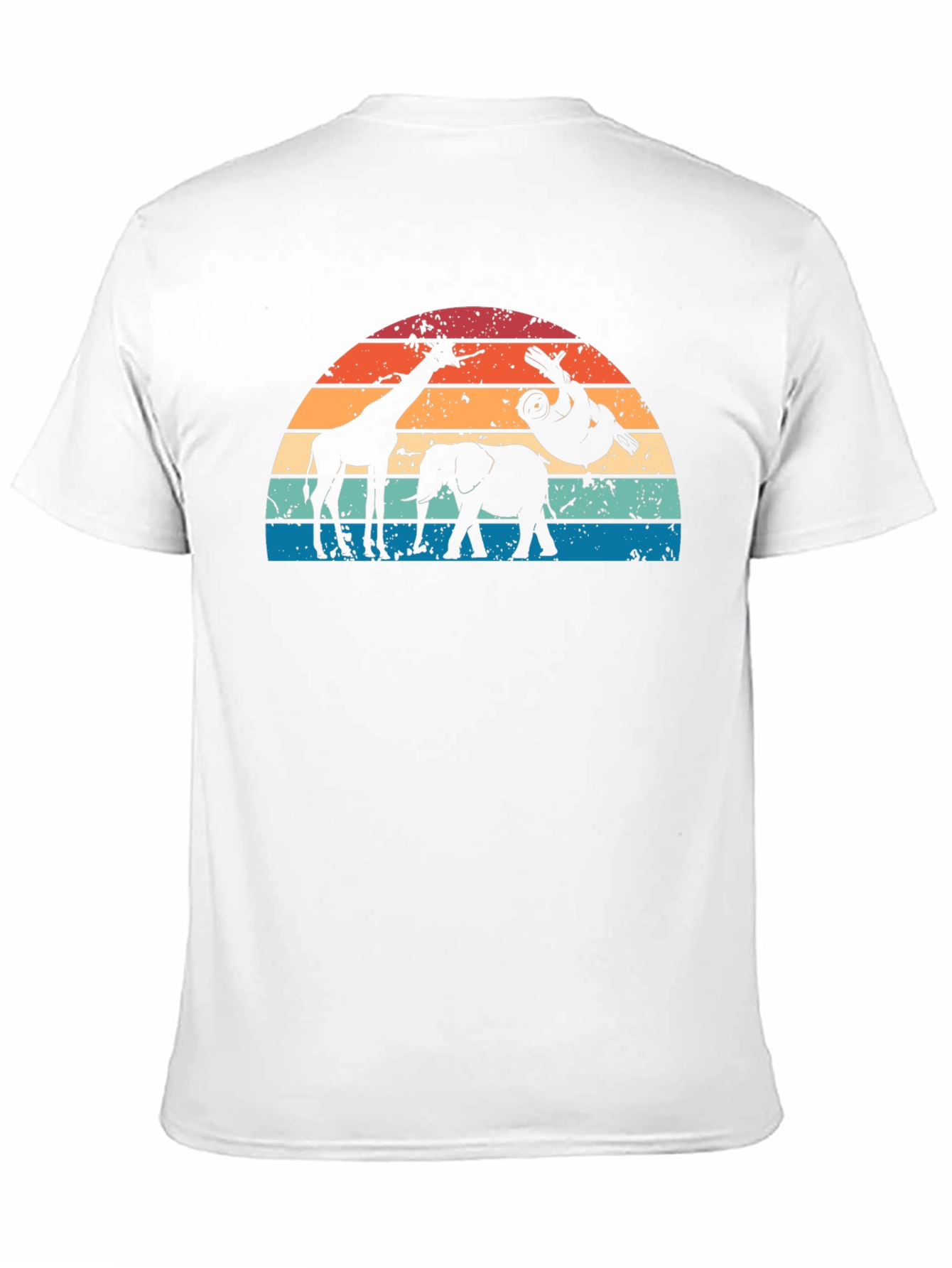 Retro Animal Sunset Graphic T-Shirt