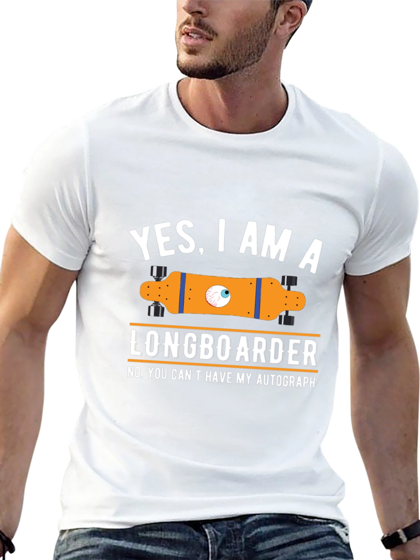 Funny Longboarder T-Shirt - Yes I am a Longboarder!