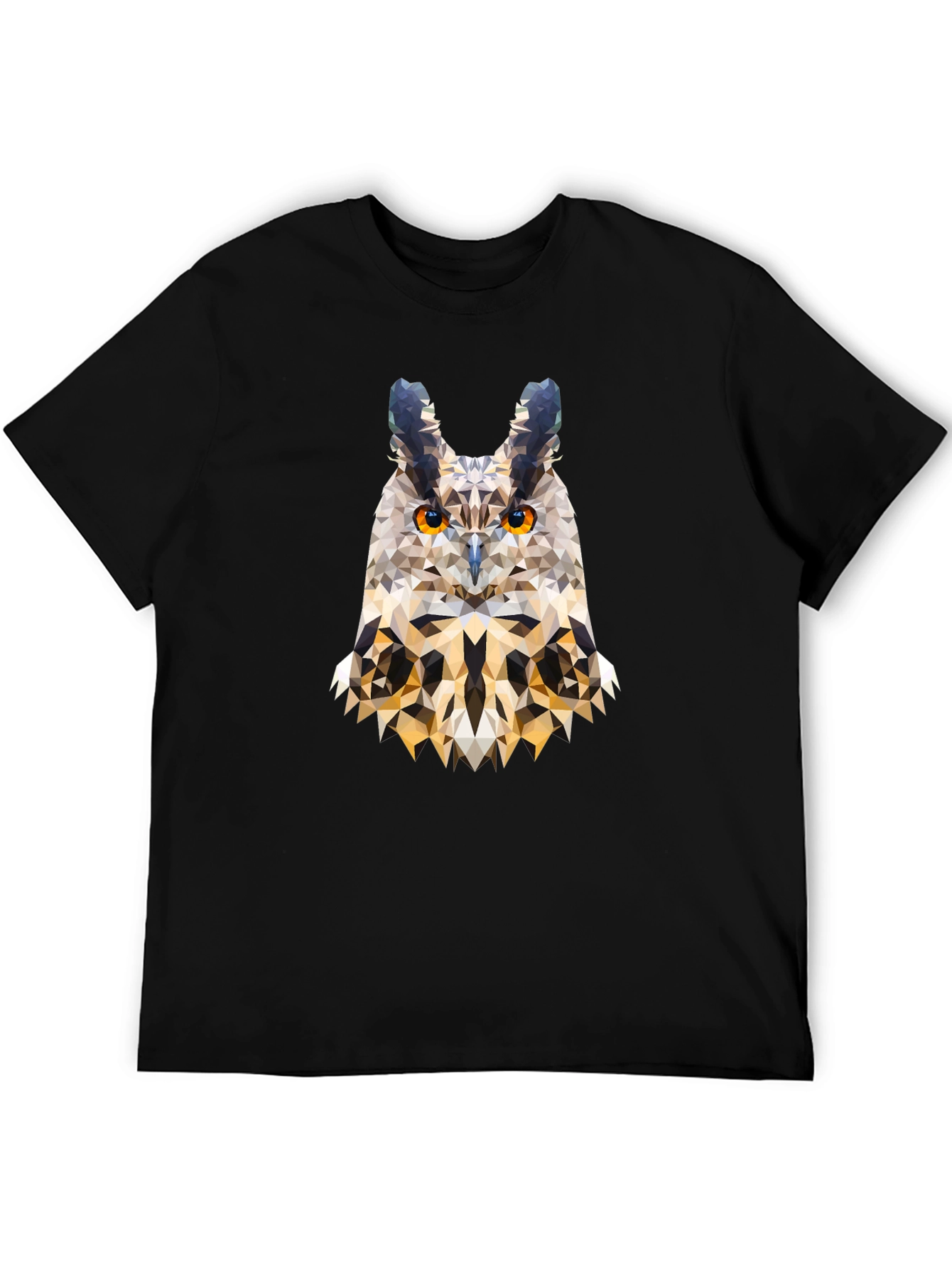 Geometric Owl T-Shirt - Modern Art Tee