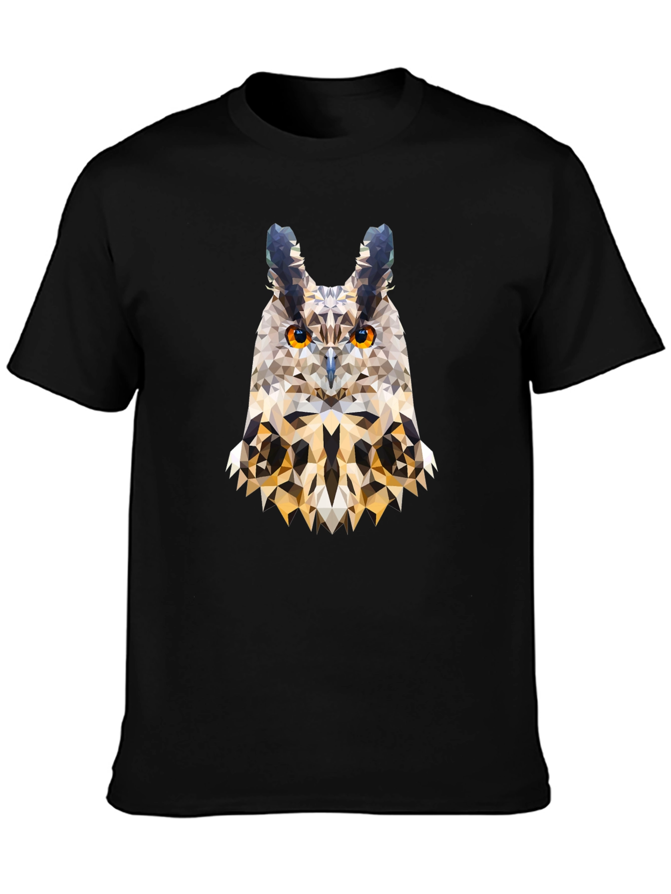 Geometric Owl T-Shirt - Modern Art Tee