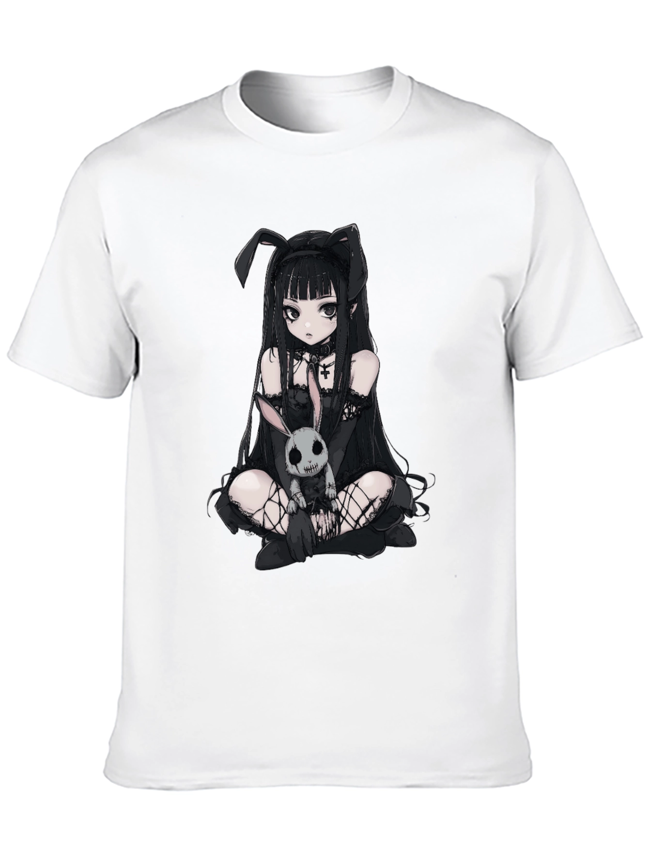 Gothic Anime Bunny Girl T-Shirt
