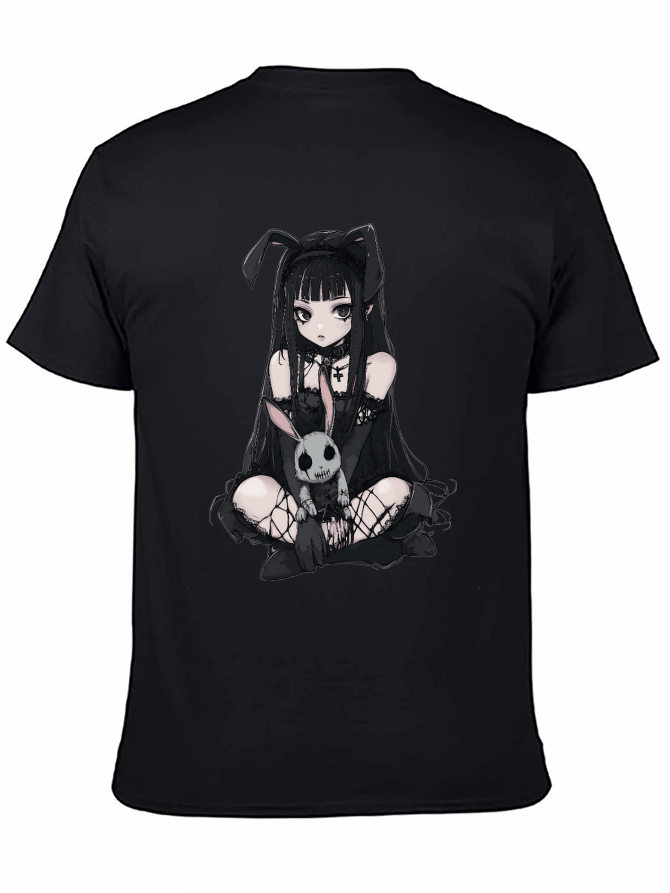 Gothic Anime Bunny Girl T-Shirt
