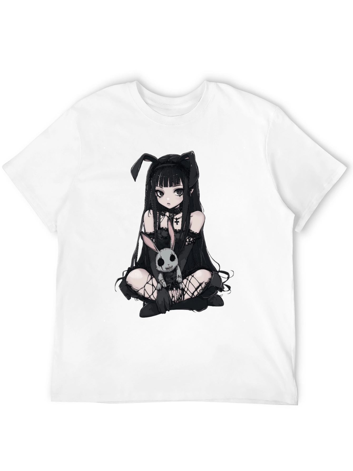 Gothic Anime Bunny Girl T-Shirt