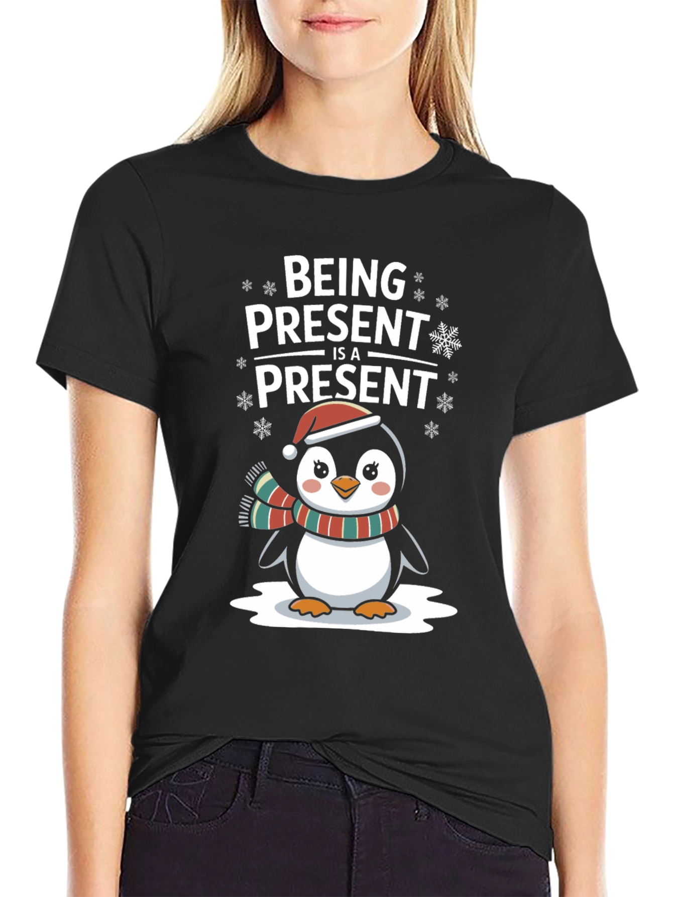 Festive Penguin Holiday T-Shirt