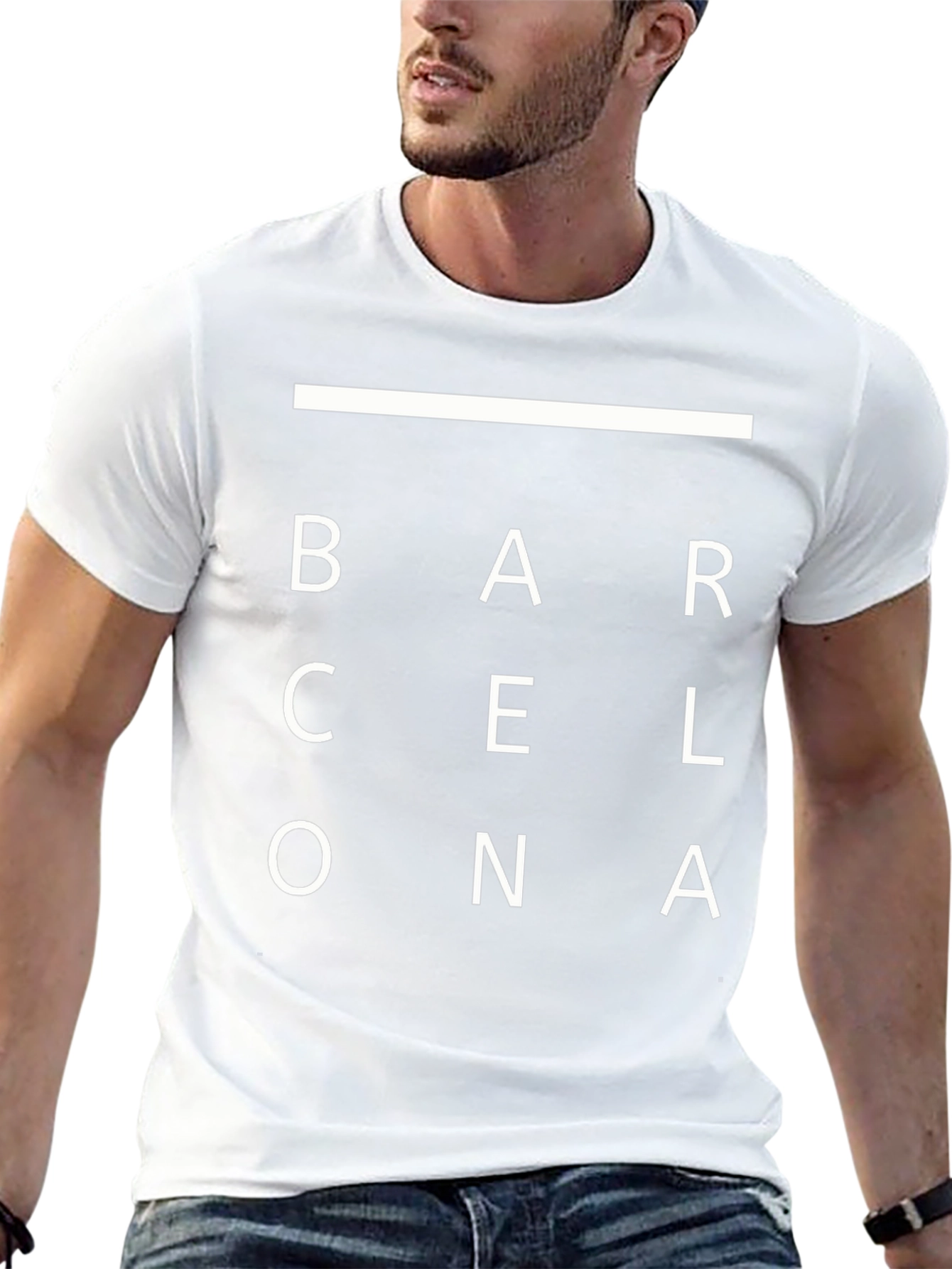 Barcelona Graphic Tee - Cool Minimalist Design