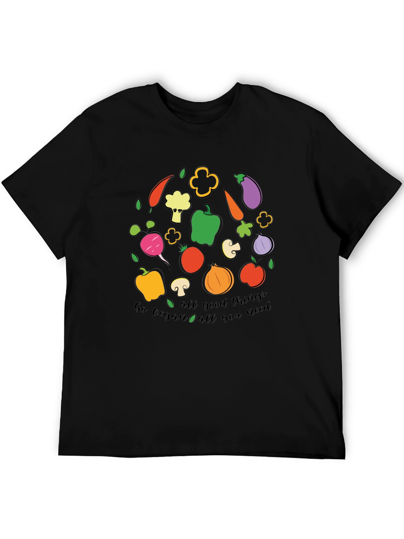 Go Vegan All Good Things Graphic T-Shirt