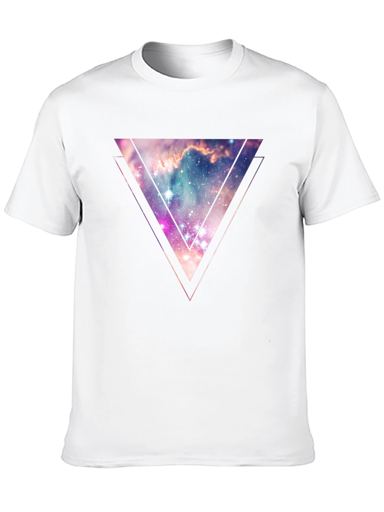 Nebula Triangle Graphic Tee - Galaxy Style