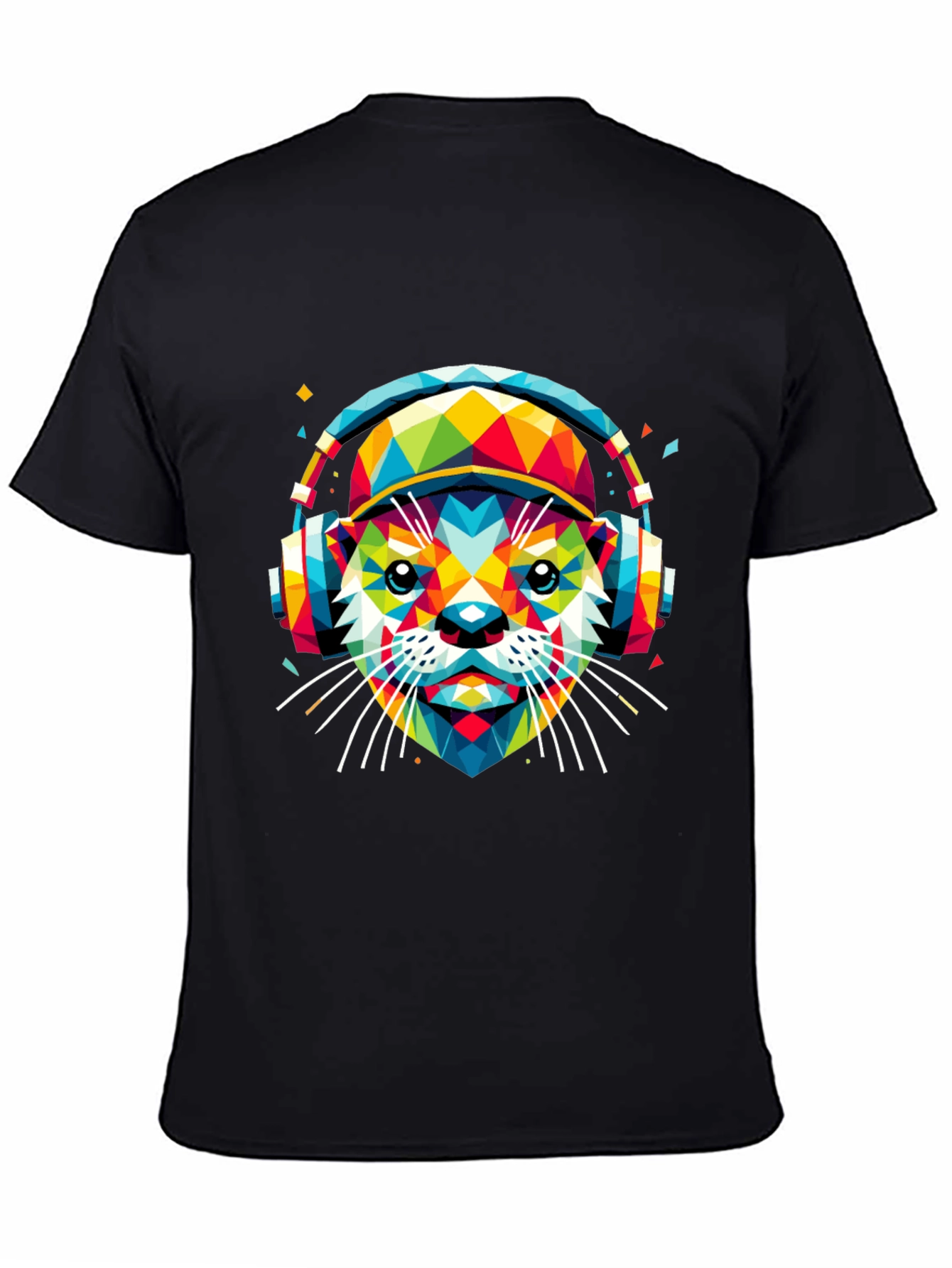 Vibrant Geometric Otter Graphic Tee
