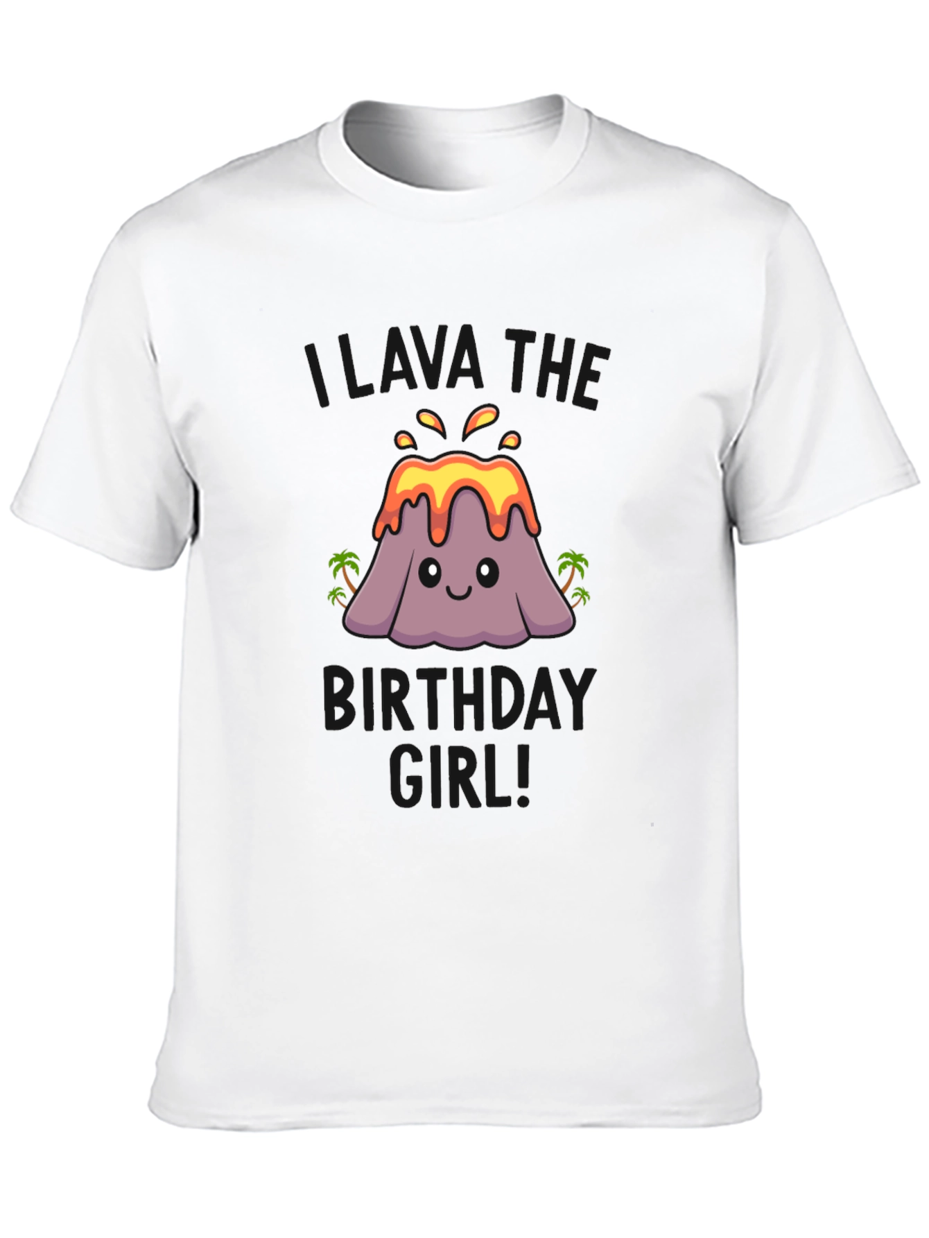 Volcano Birthday Girl T-Shirt