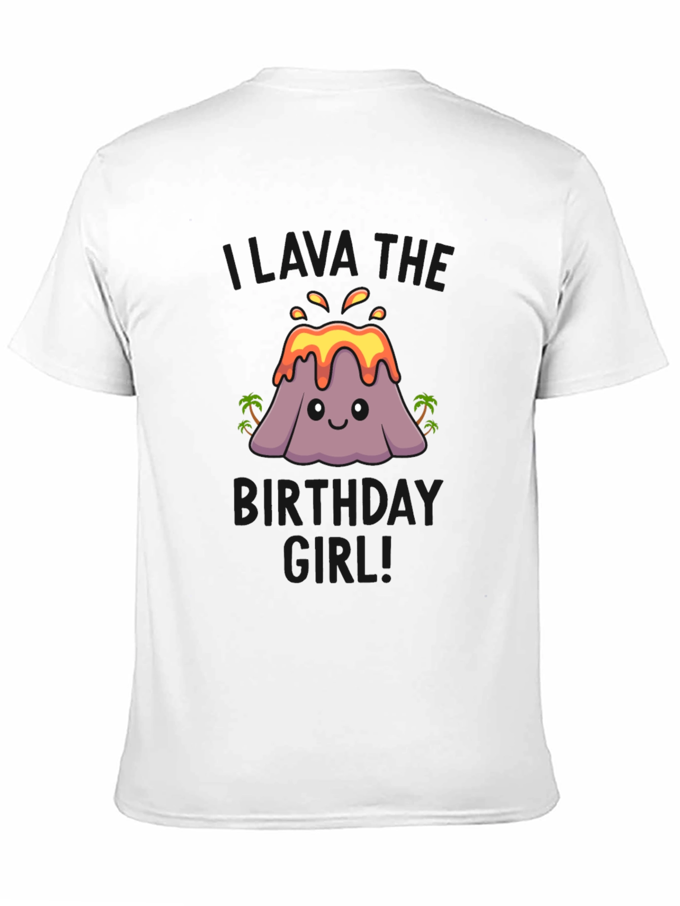 Volcano Birthday Girl T-Shirt
