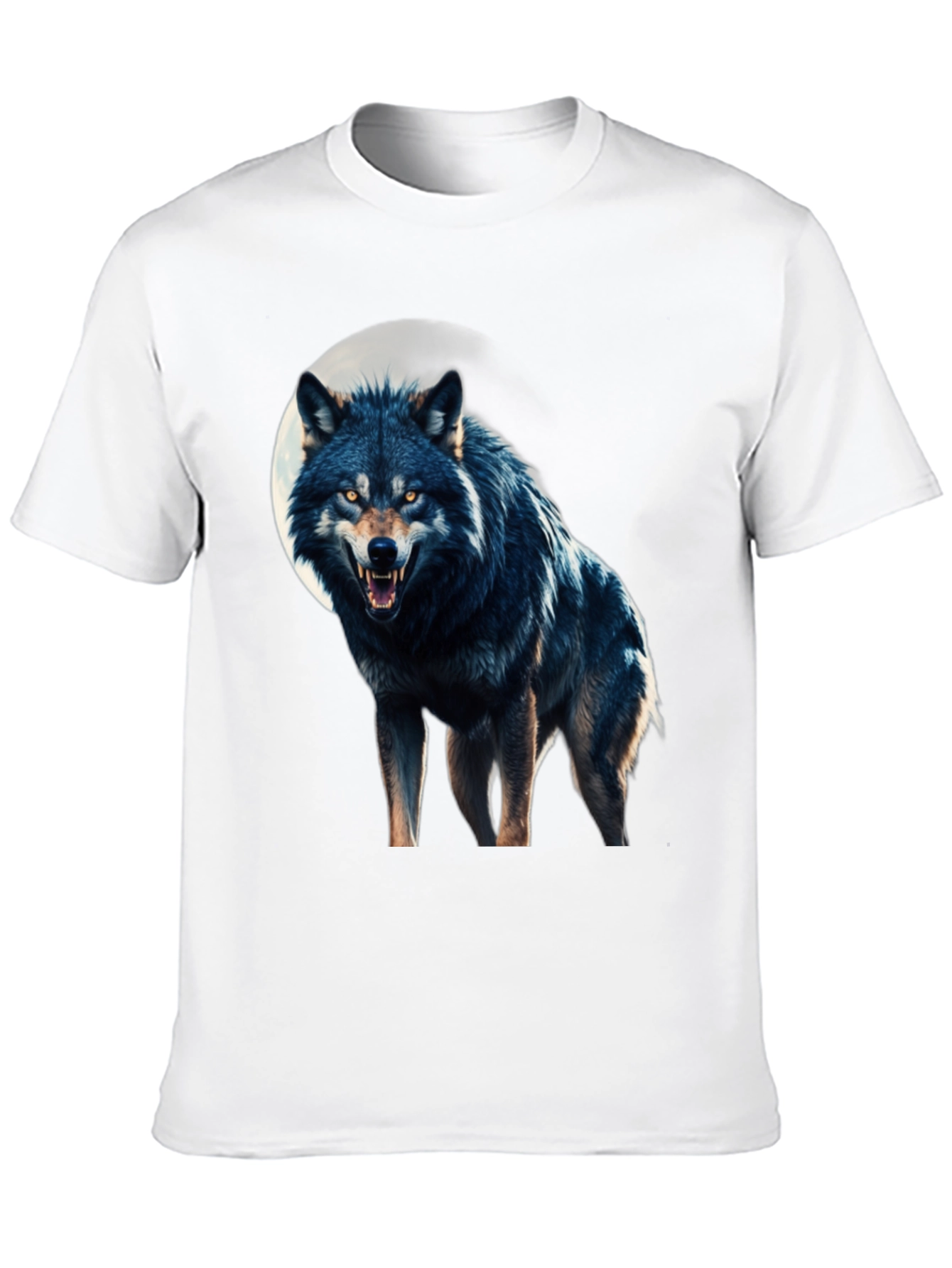 Wolf Moon Graphic Tee - Fierce Black T-Shirt