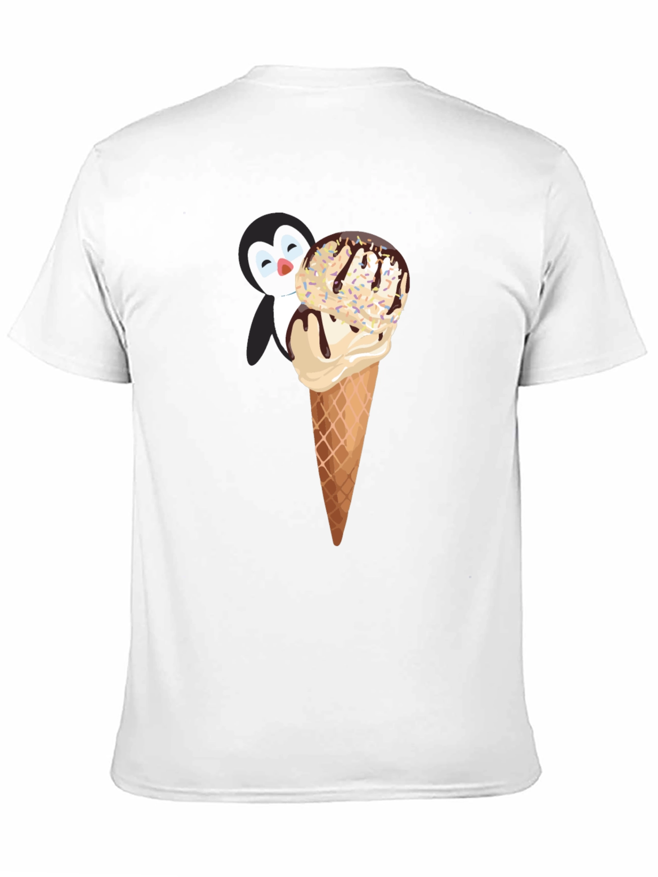 Penguin Ice Cream T-Shirt - Whimsical & Fun Design