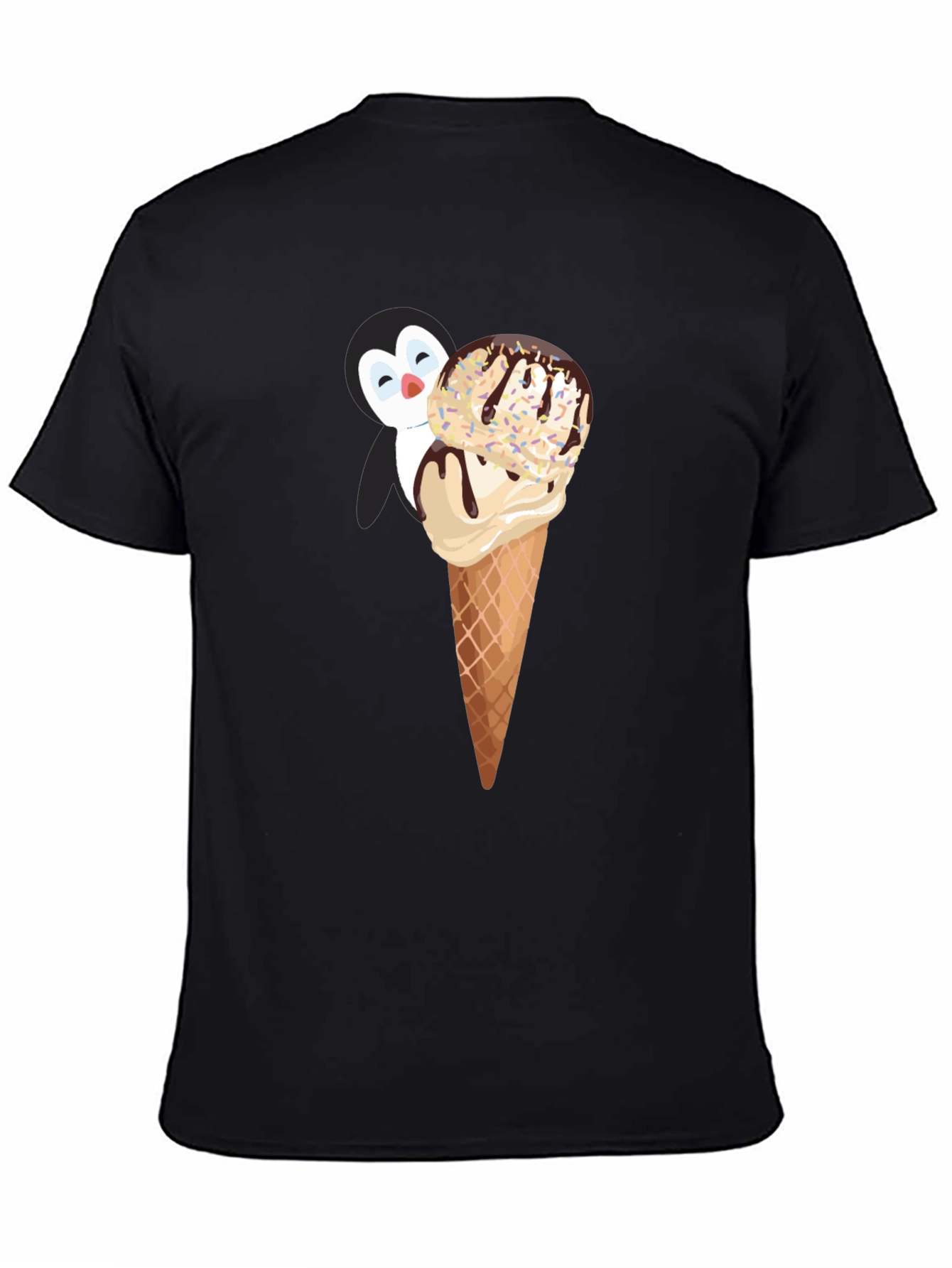 Penguin Ice Cream T-Shirt - Whimsical & Fun Design