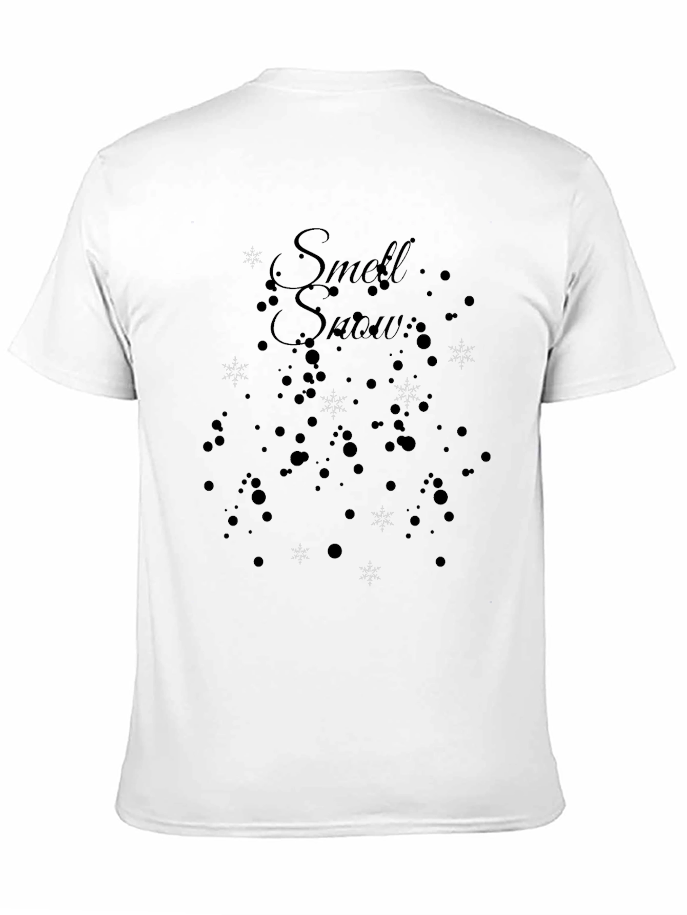 Smell Snow Black T-Shirt Winter Holiday