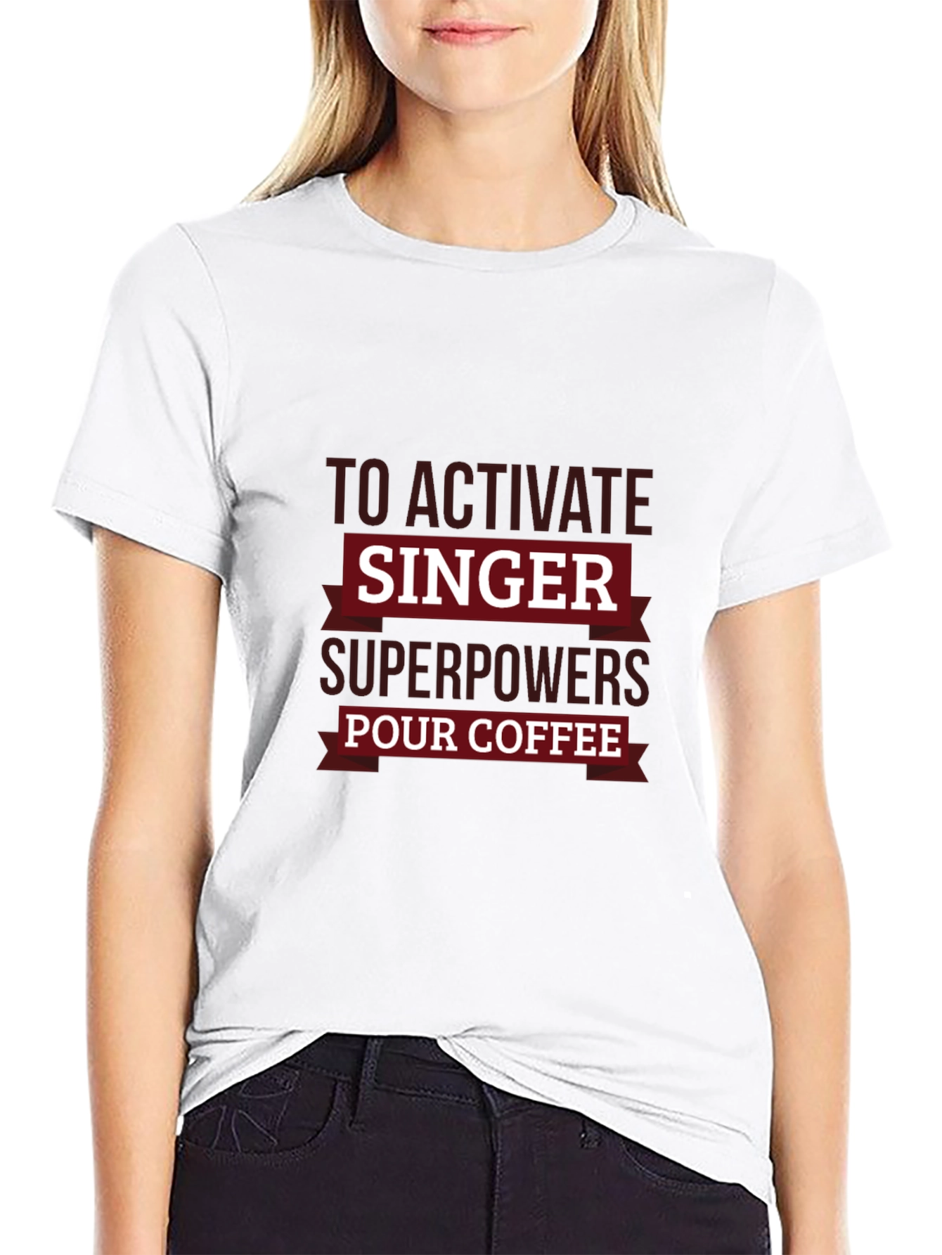 Singer Superpowers Coffee T-Shirt - Funny Musician Tee