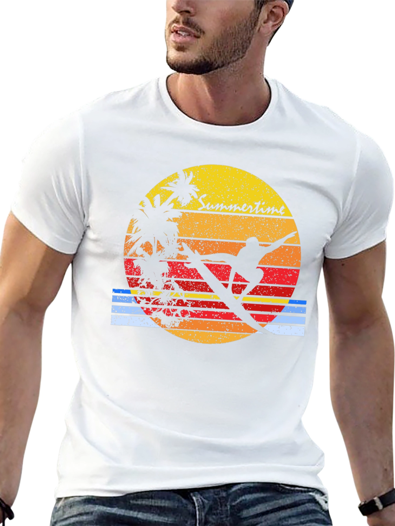 Retro Surfer Tee - Summertime Vibes
