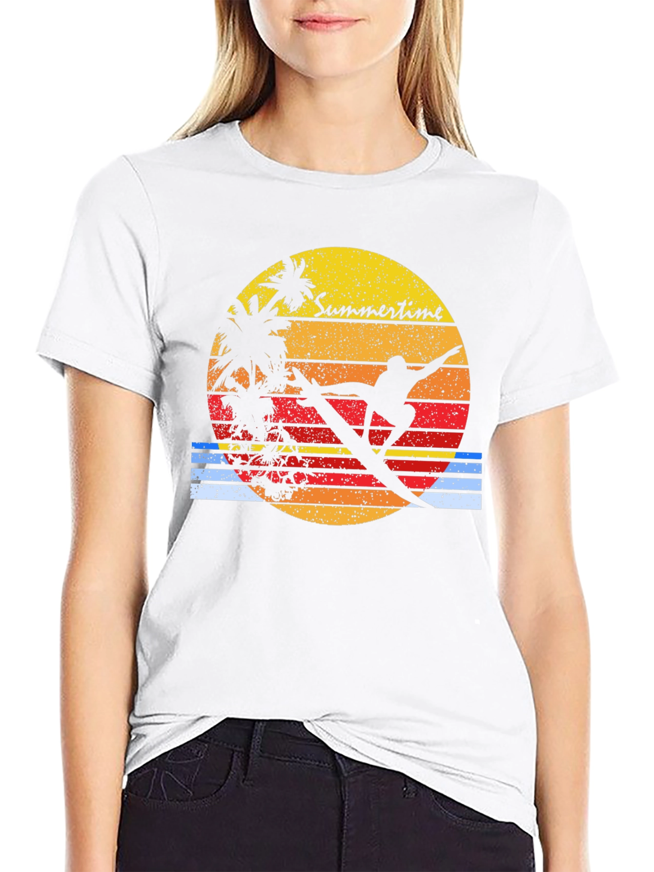 Retro Surfer Tee - Summertime Vibes