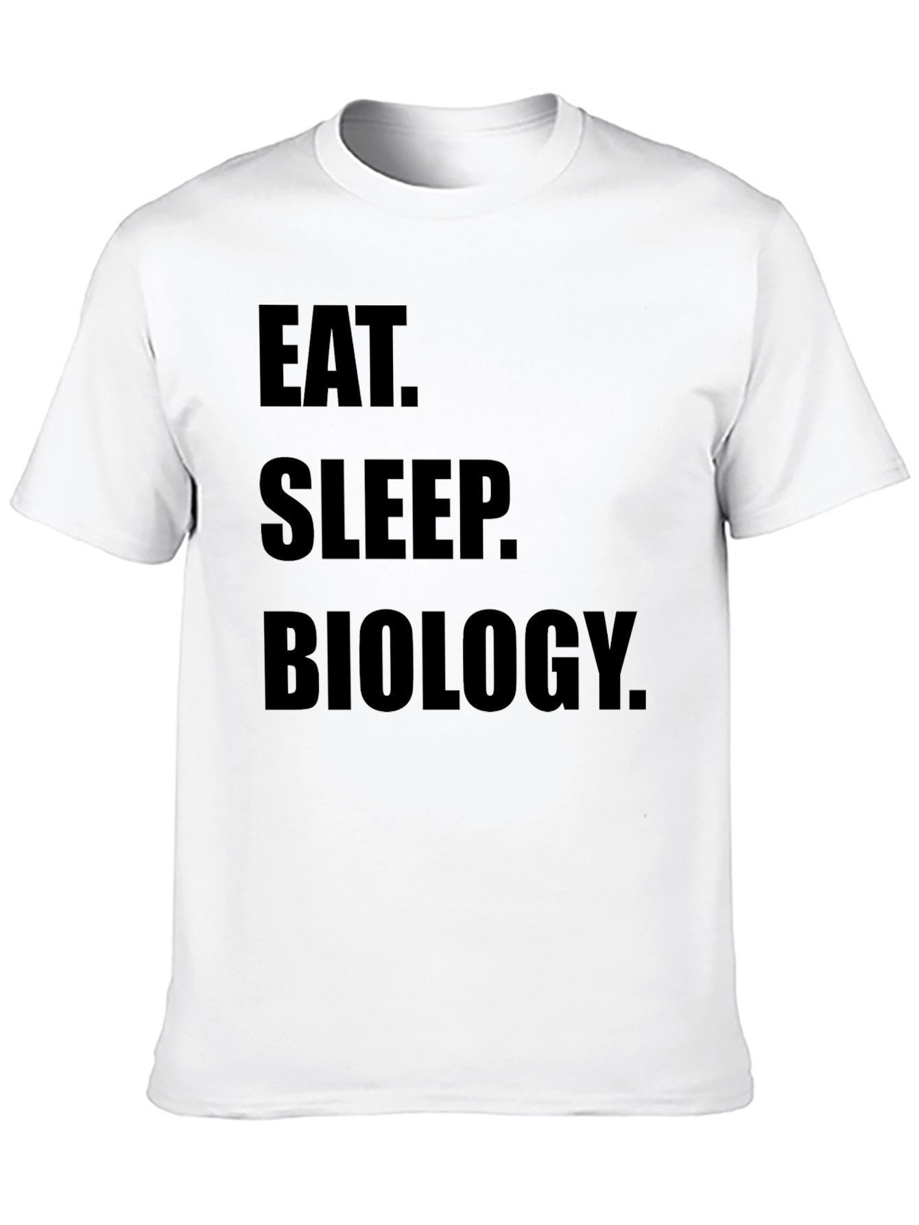 Eat Sleep Biology T-Shirt - Black Cotton Tee