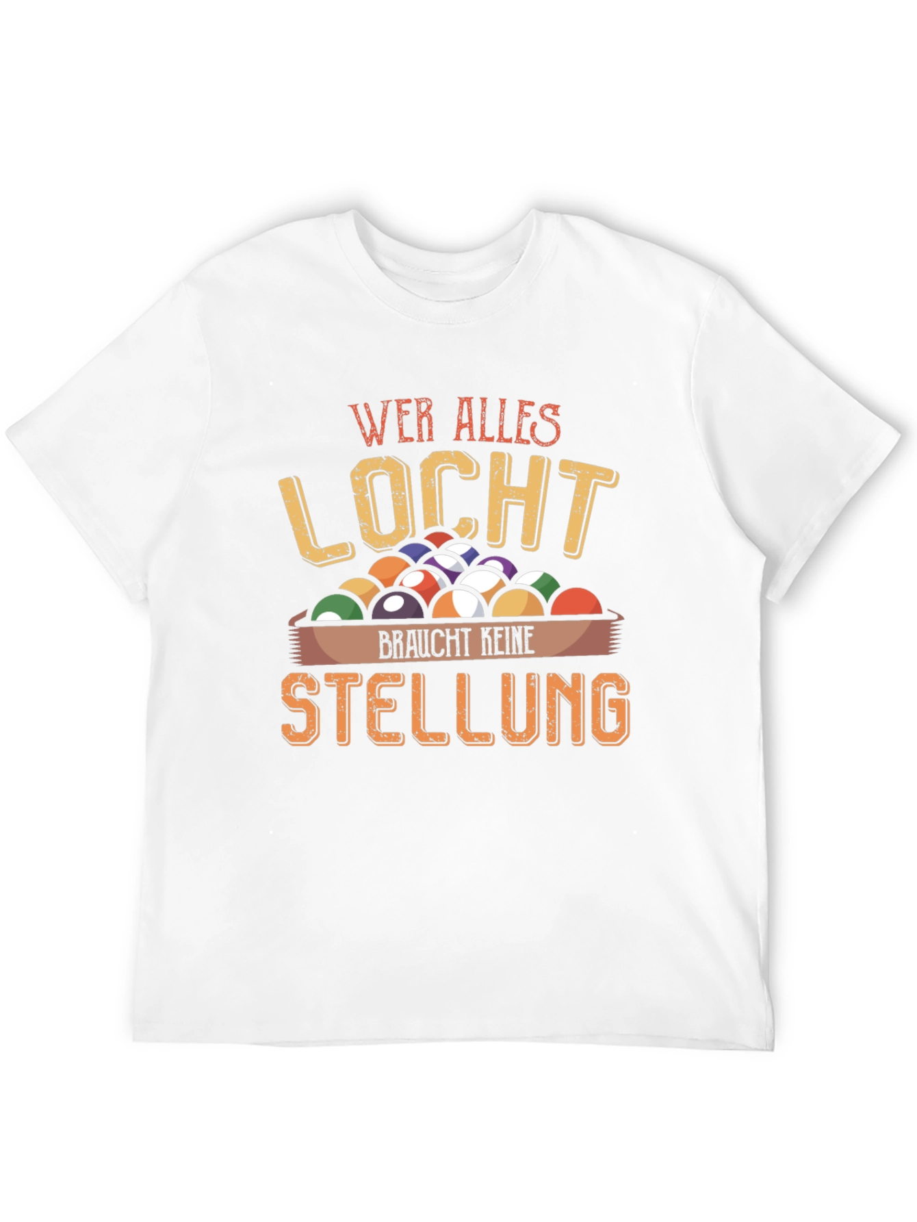 Wer Alles Locht Billiard Graphic T-Shirt