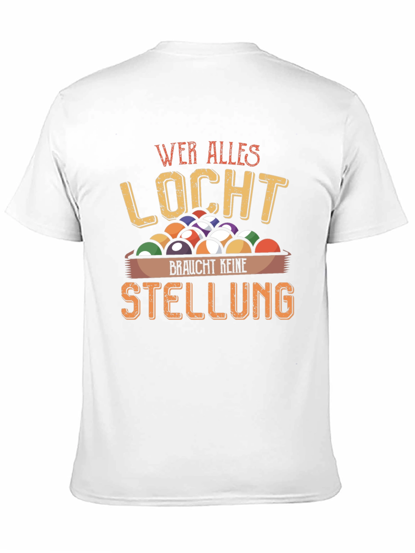 Wer Alles Locht Billiard Graphic T-Shirt