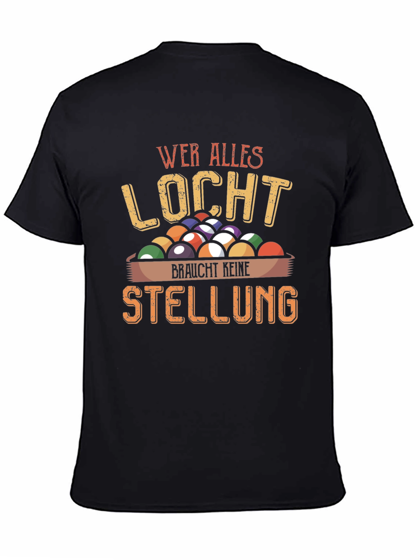 Wer Alles Locht Billiard Graphic T-Shirt