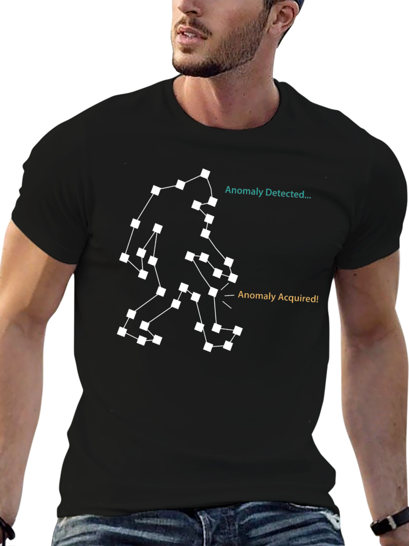 Anomaly Detected Bigfoot Graphic T-Shirt