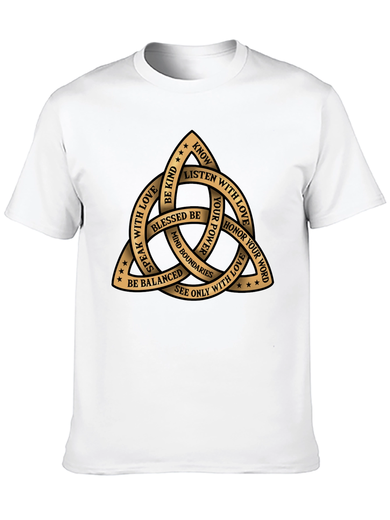 Celtic Knot T-Shirt - Love Power and Kindness