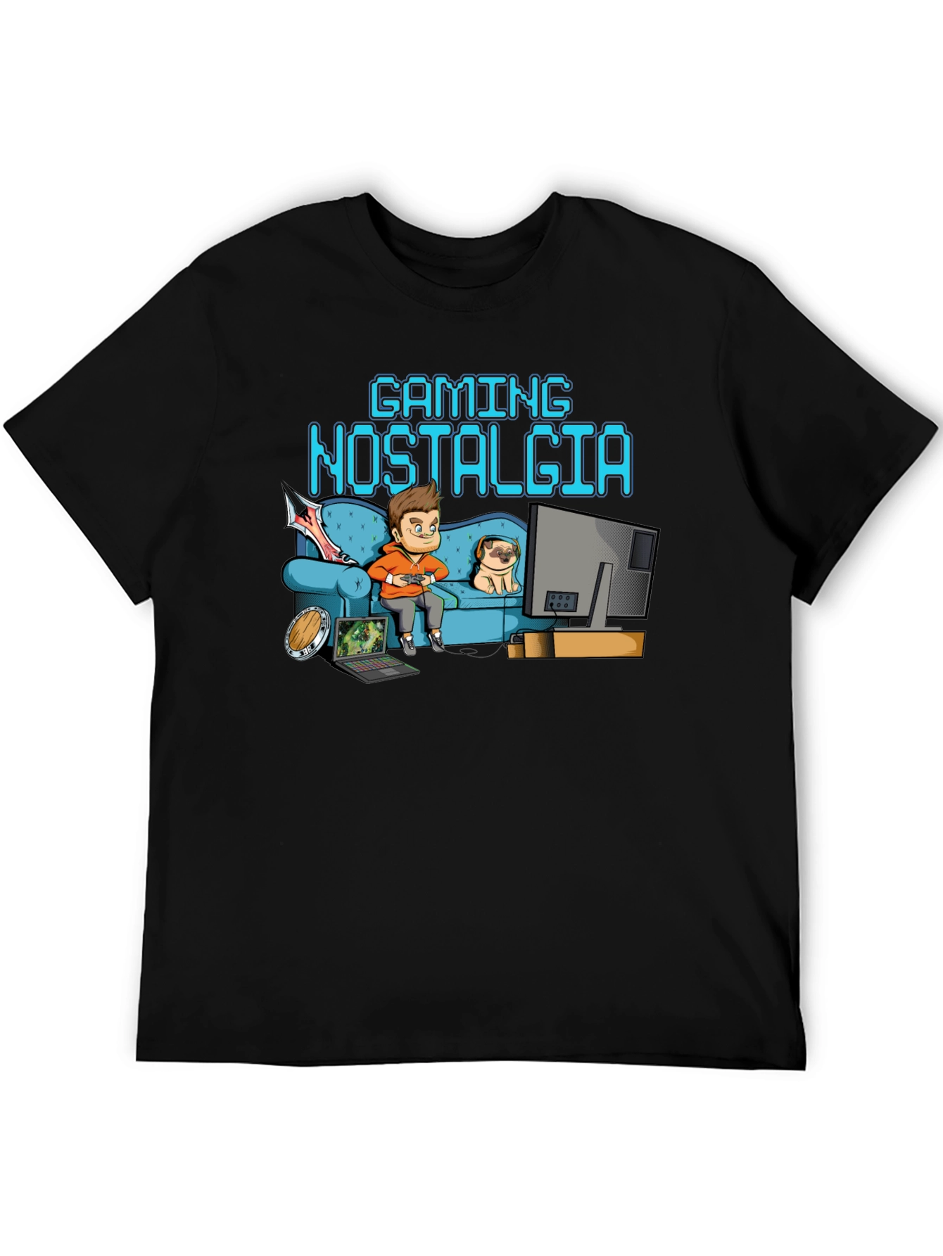 Gaming Nostalgia Black T-Shirt