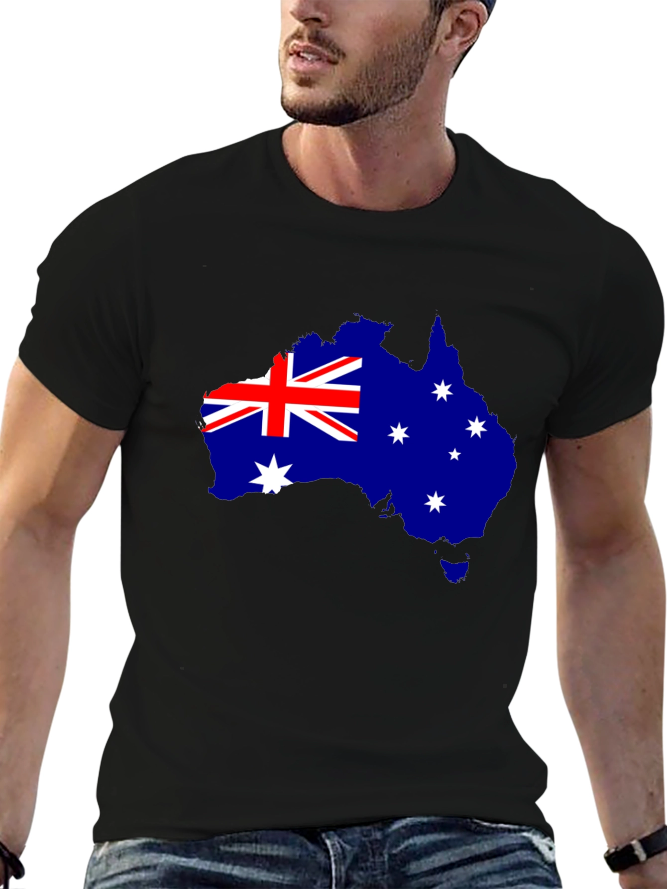 Australia Map Flag Graphic T-Shirt