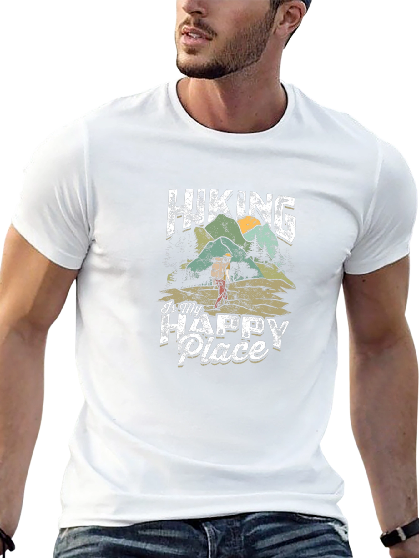Hiking Is My Happy Place Graphic Tee