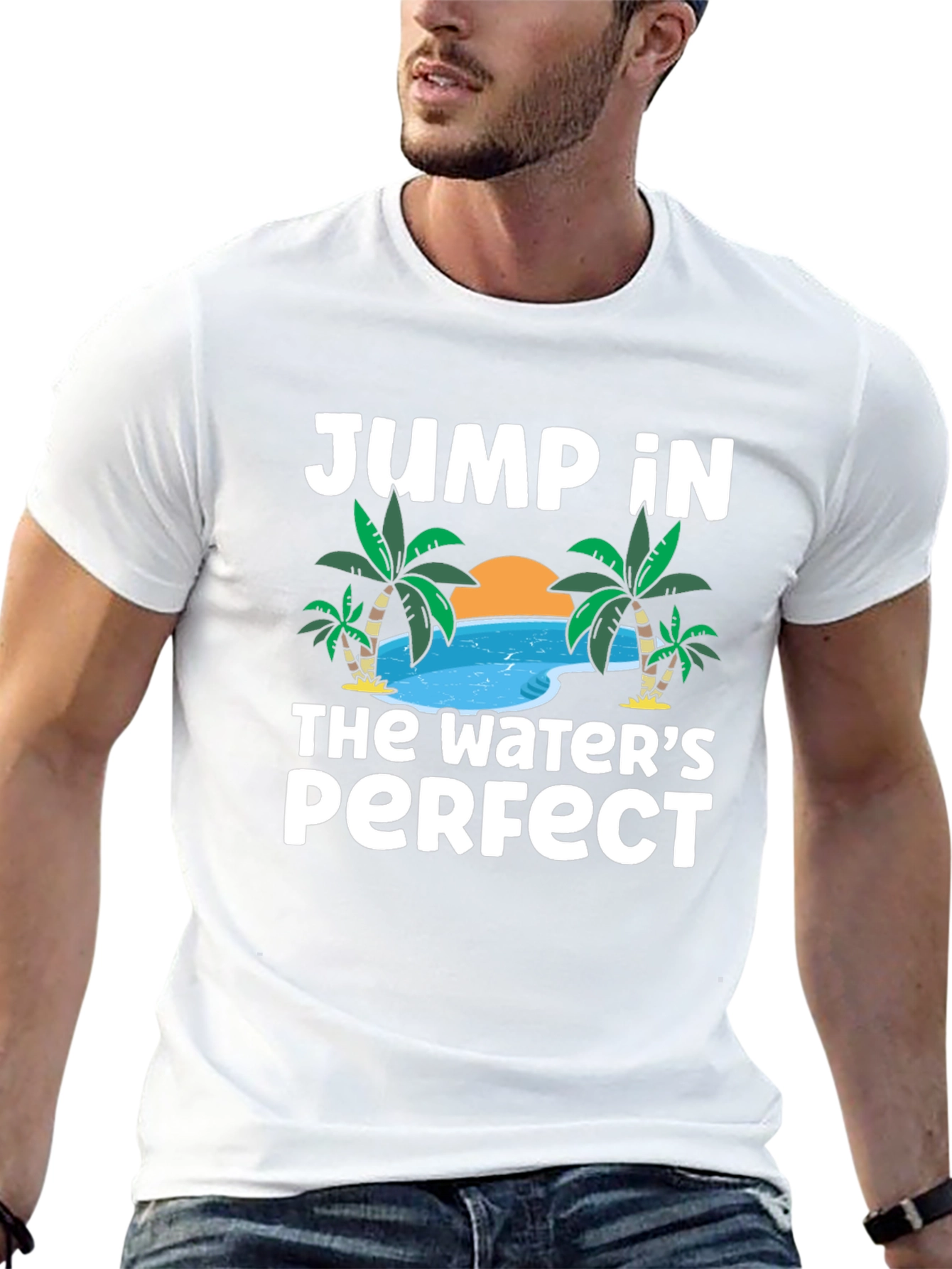 Jump In The Waters Perfect T-Shirt - Summer Fun