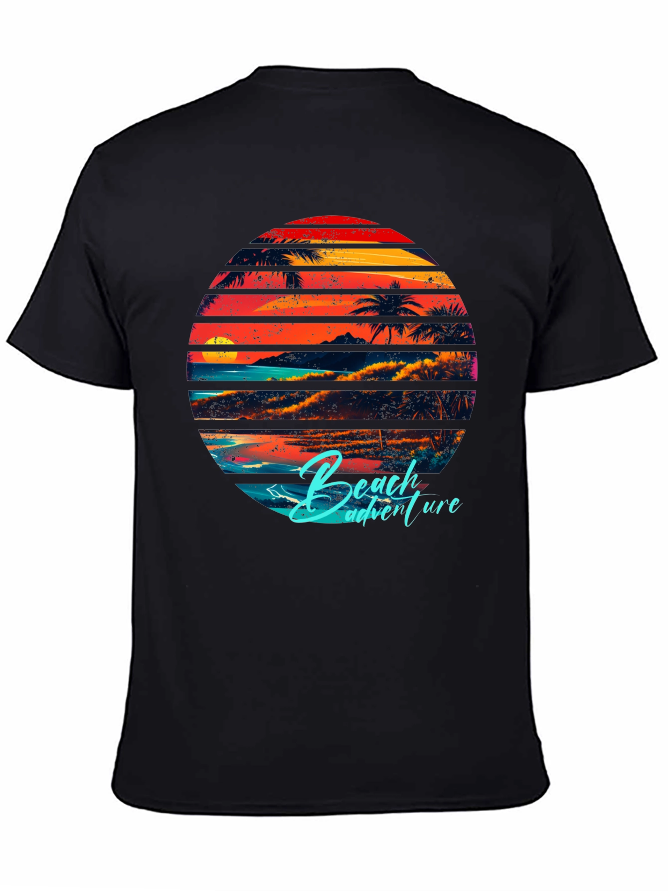 Retro Beach Adventure Graphic T-Shirt