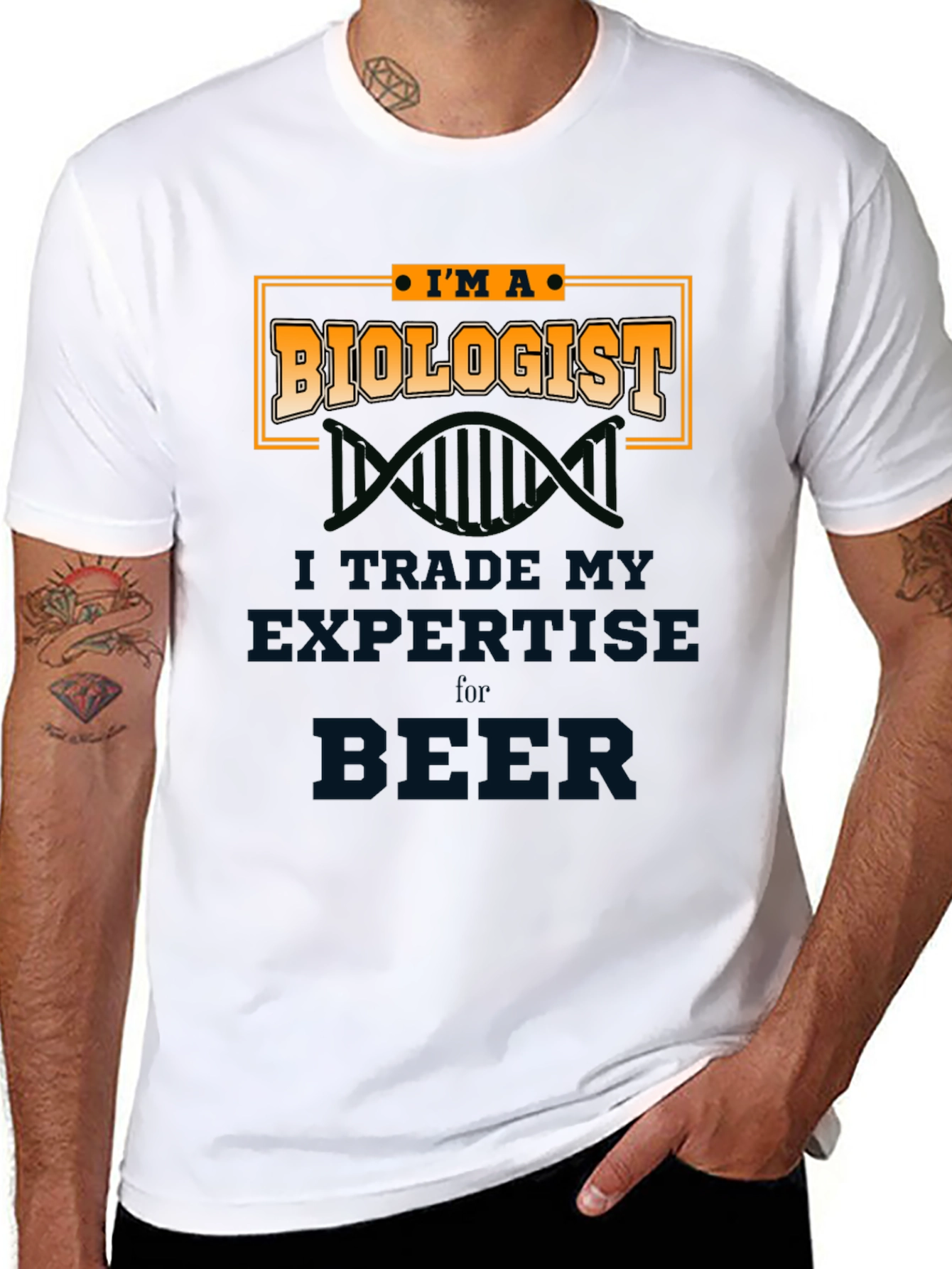 Biologist T-Shirt - Trade Expertise for Beer