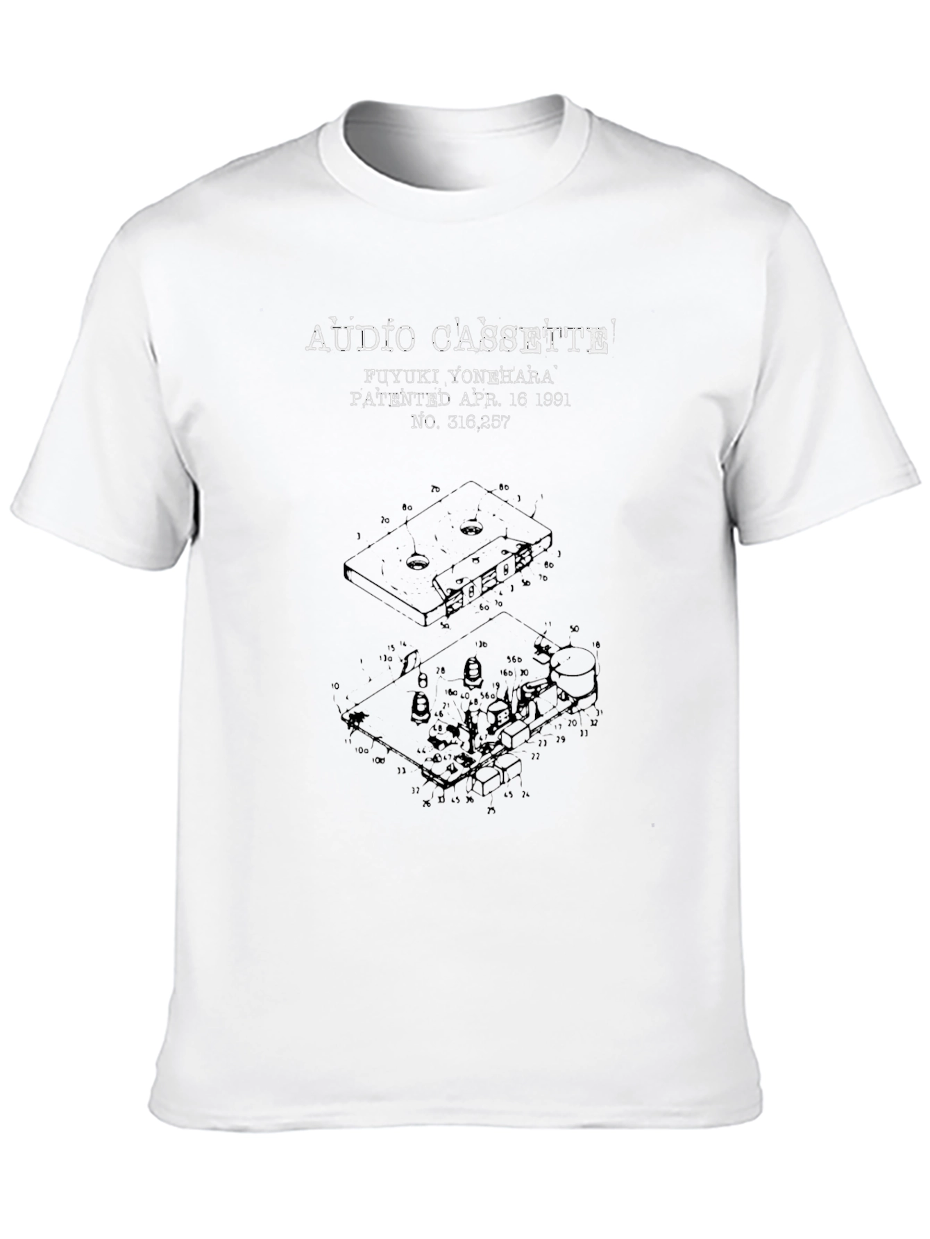 Audio Cassette Patent T-Shirt