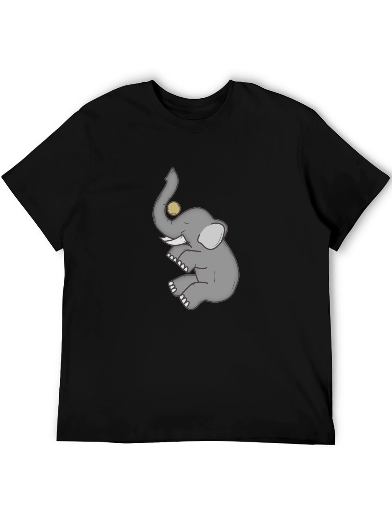 Elephant Graphic T-Shirt - Mens Casual Tee