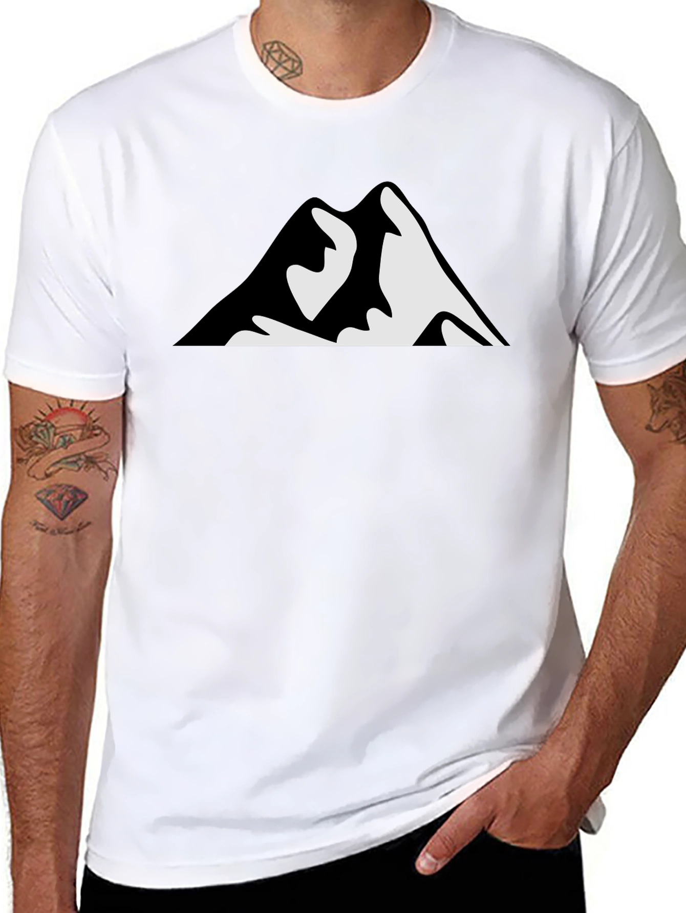 Black Mountain Graphic Tee - Adventure Awaits!