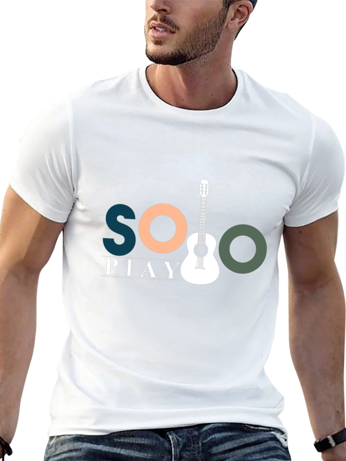 Solo Play Guitar Graphic Tee