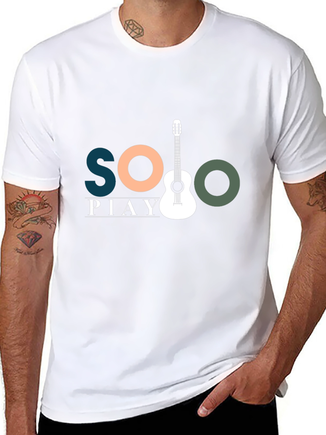 Solo Play Guitar Graphic Tee