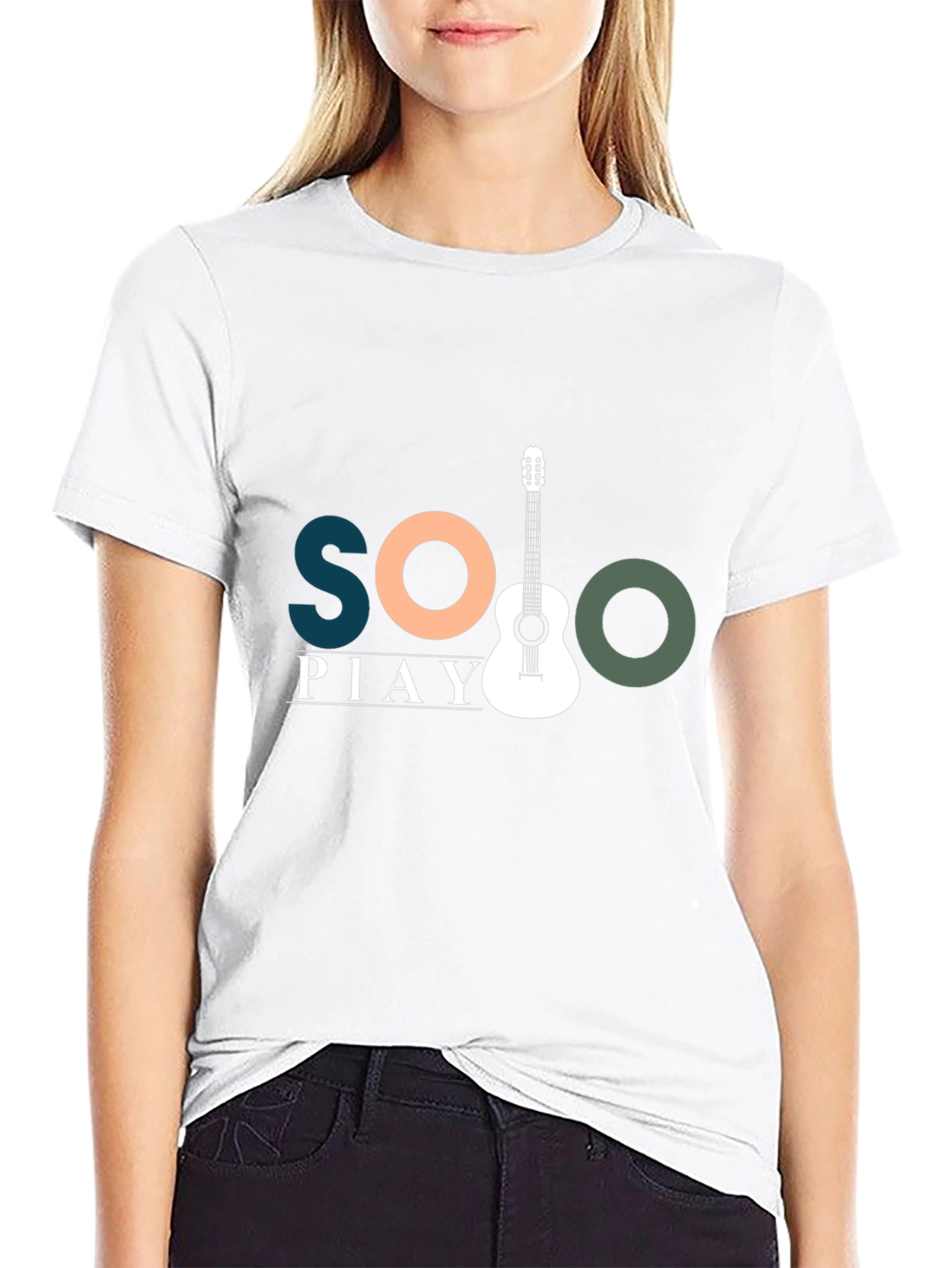 Solo Play Guitar Graphic Tee