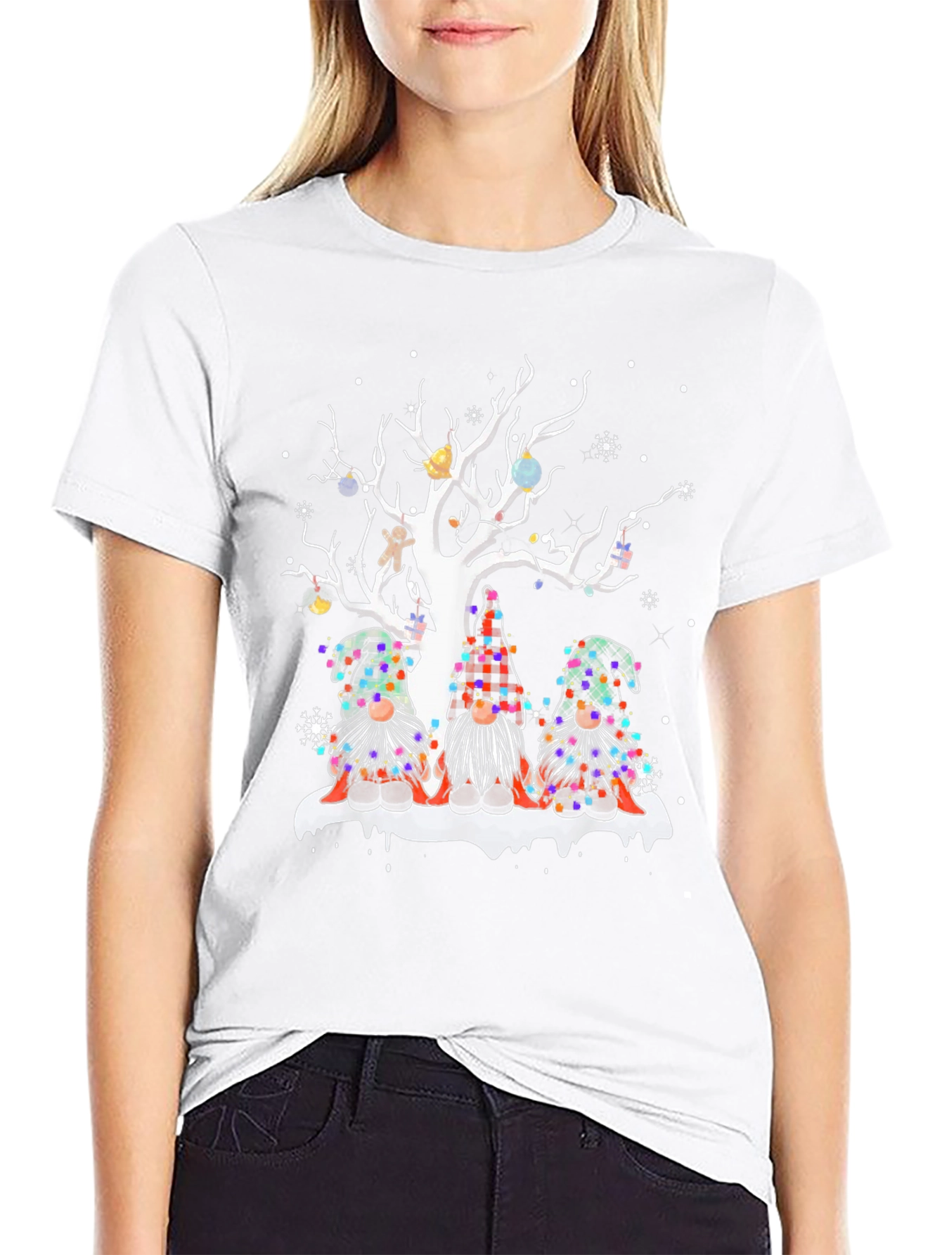 Festive Gnome Christmas Tree T-Shirt