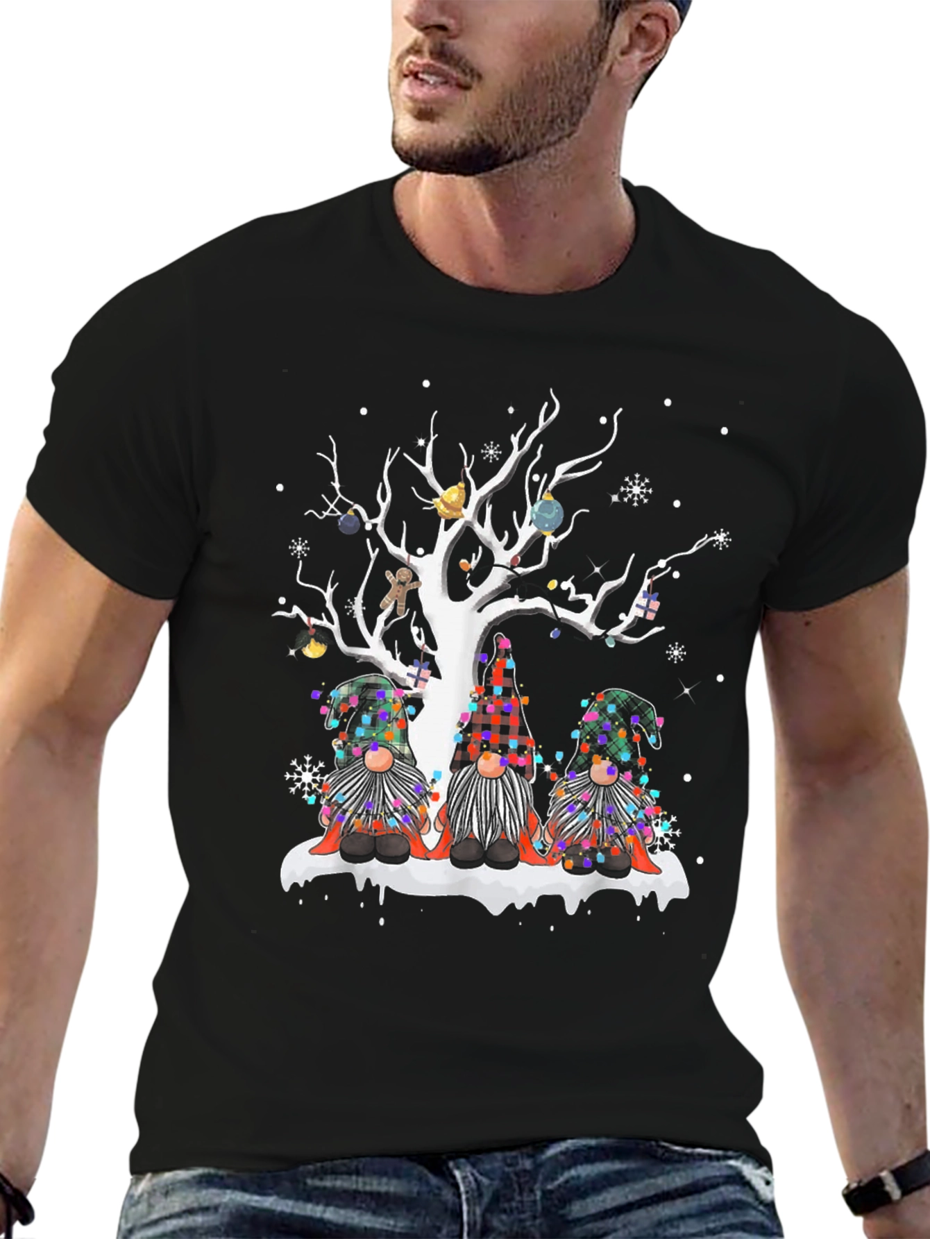 Festive Gnome Christmas Tree T-Shirt