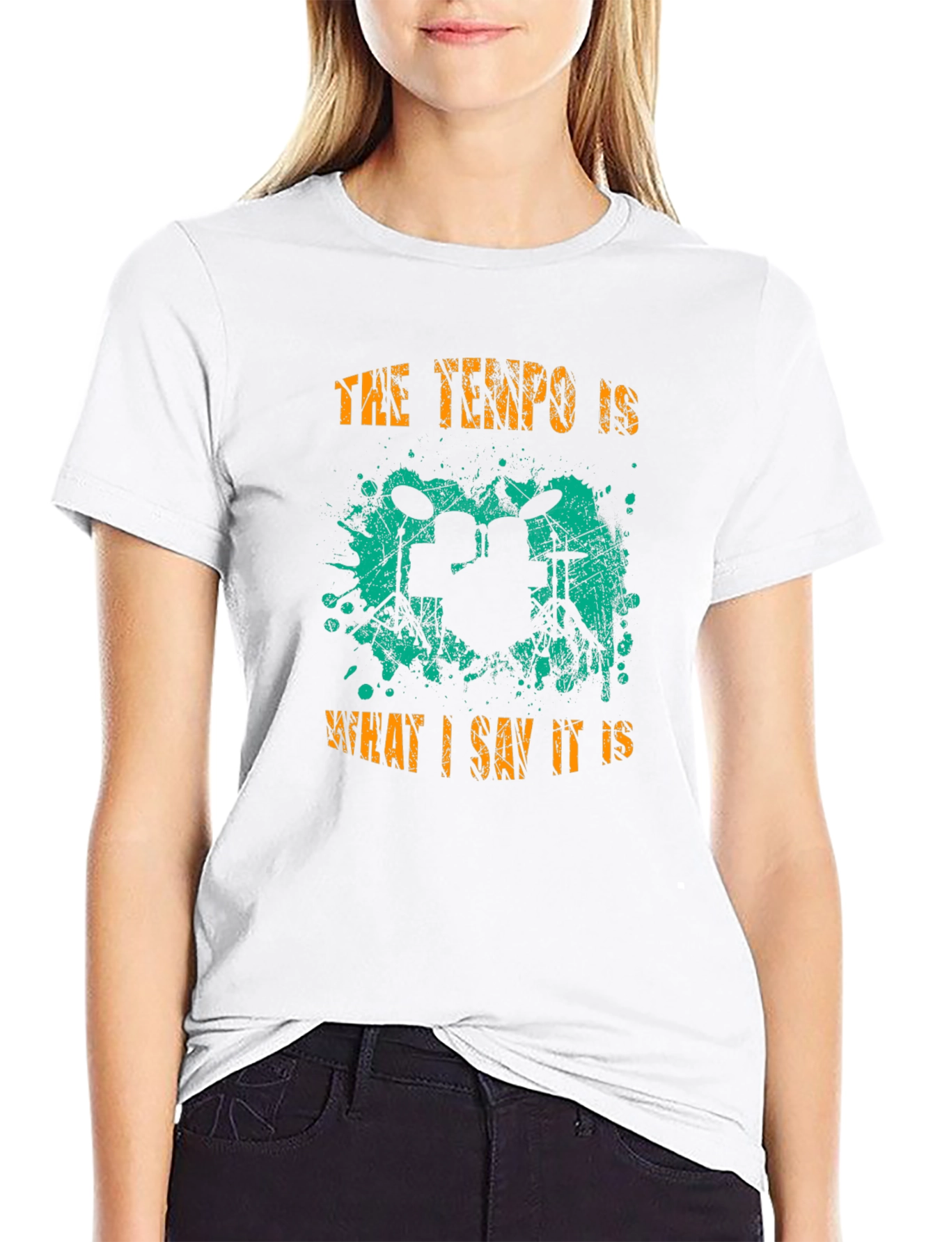 Tempo Drummer T-Shirt - Music Lover Tee
