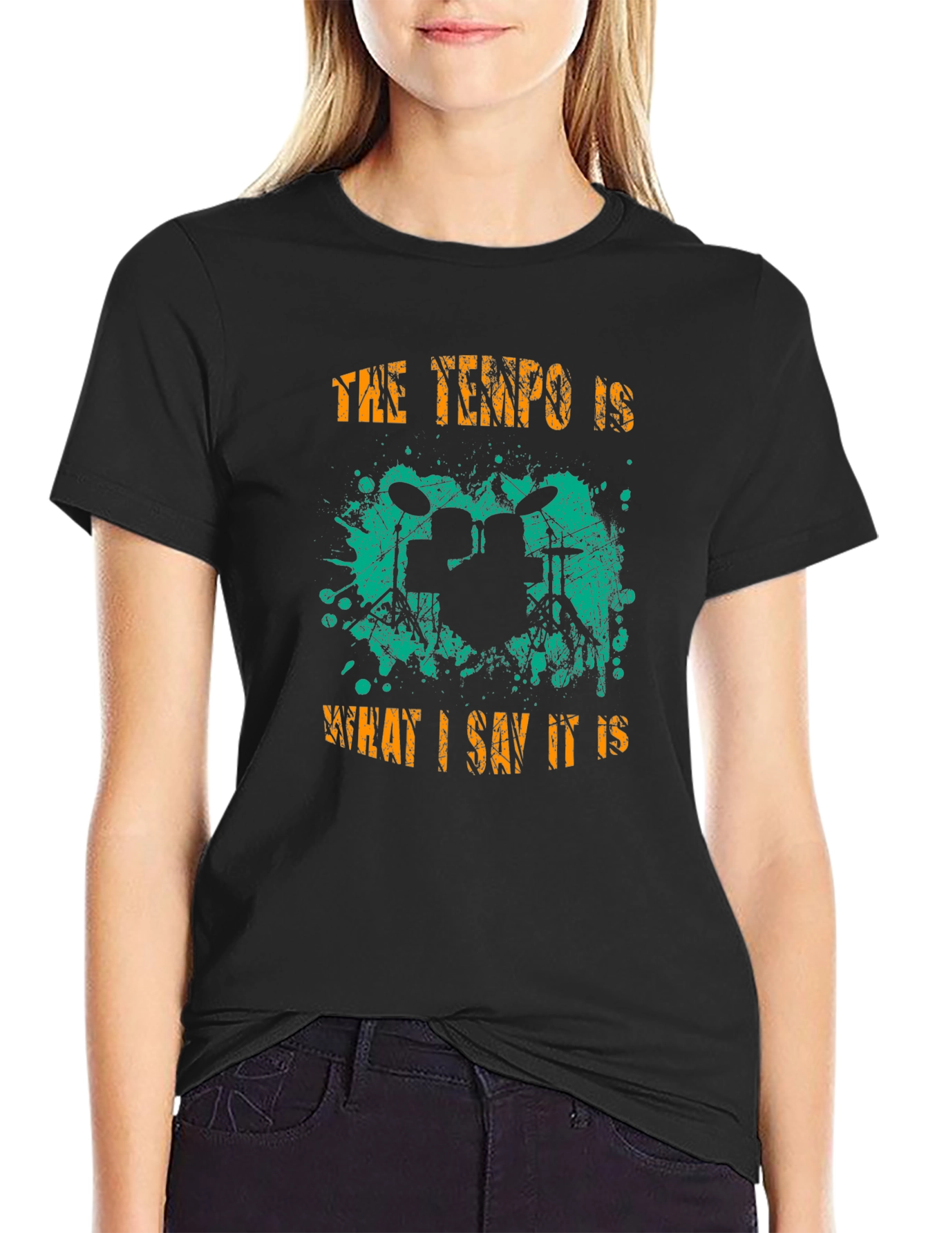 Tempo Drummer T-Shirt - Music Lover Tee