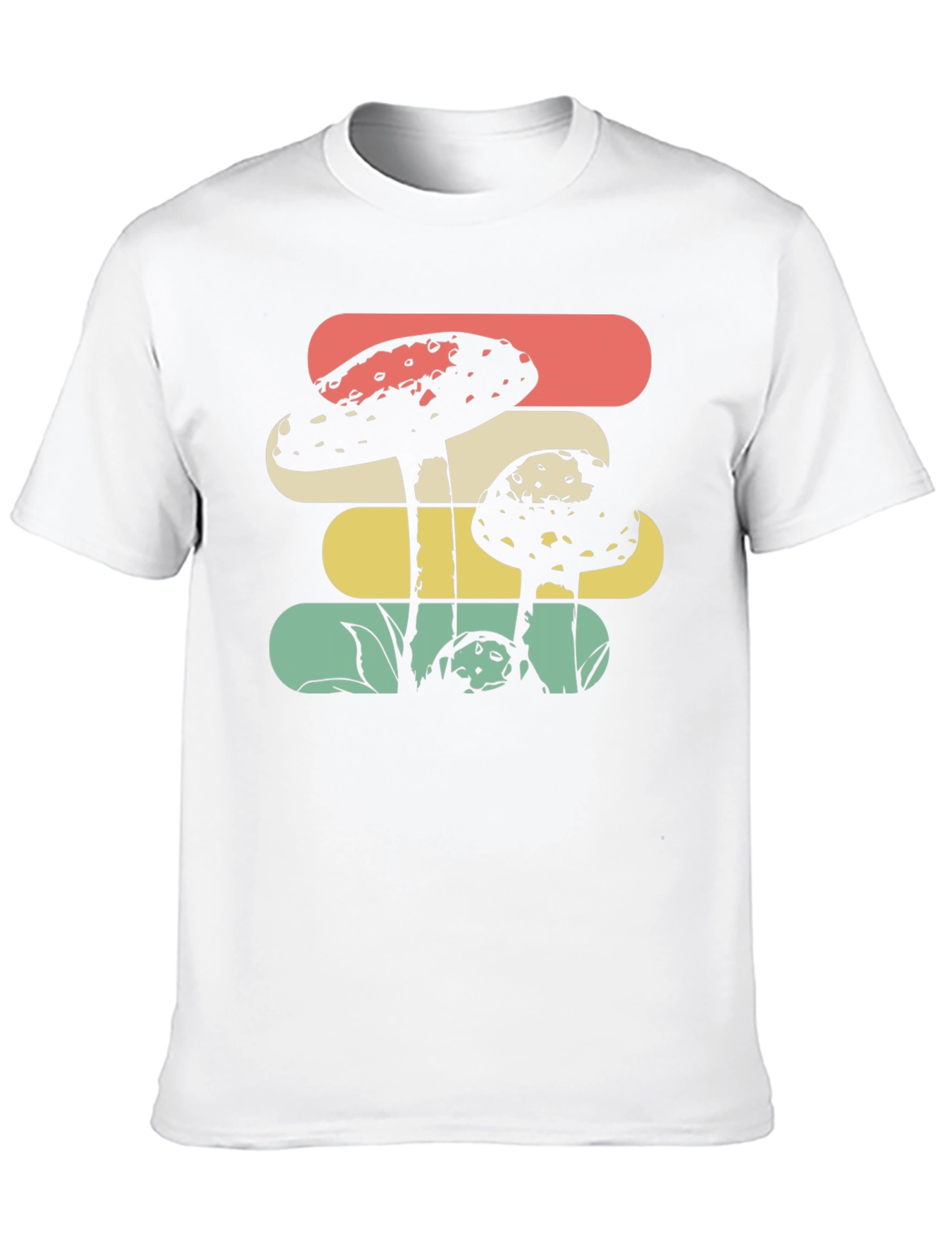 Retro Mushroom Graphic Tee - Black