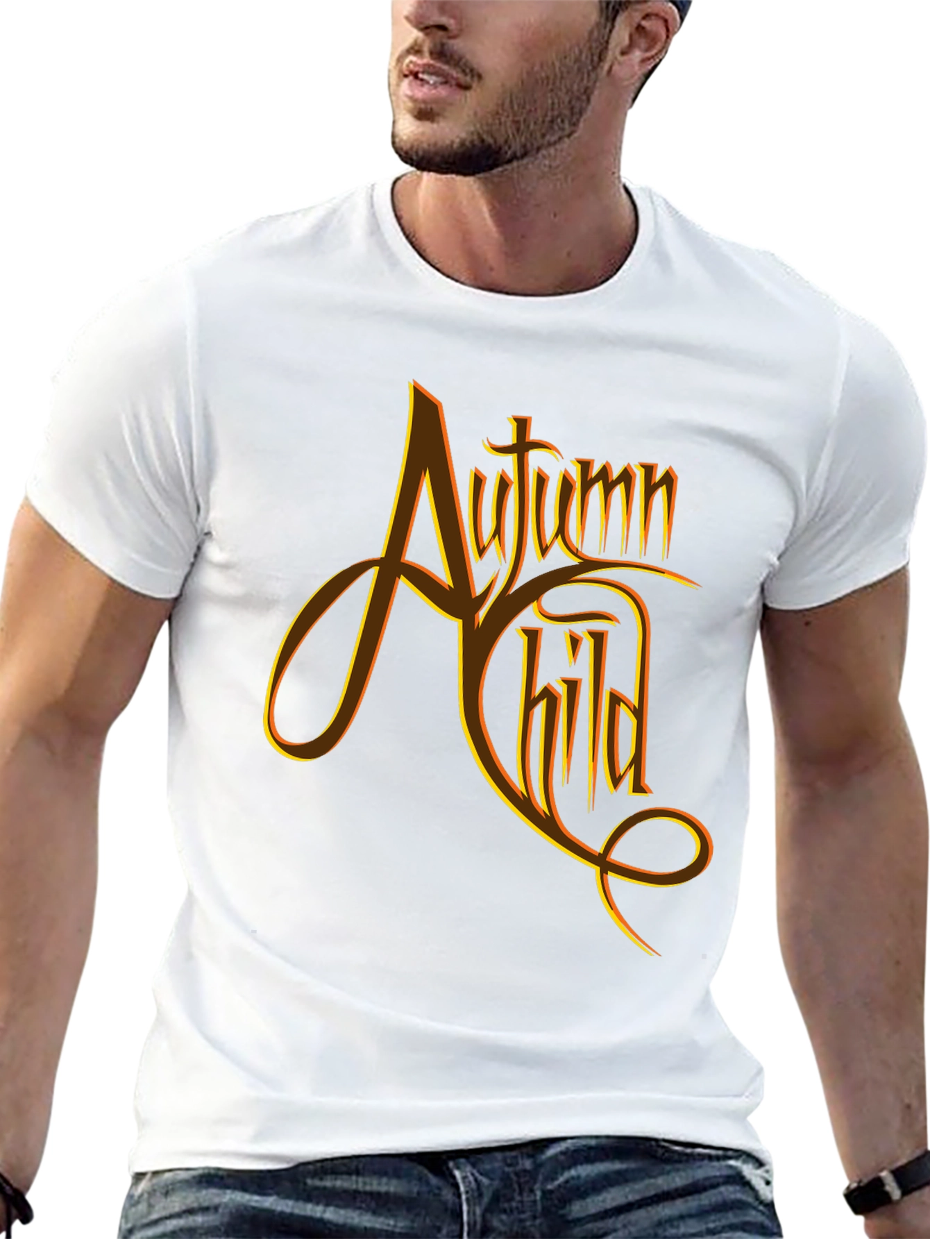 Autumn Child Graphic Tee - Black