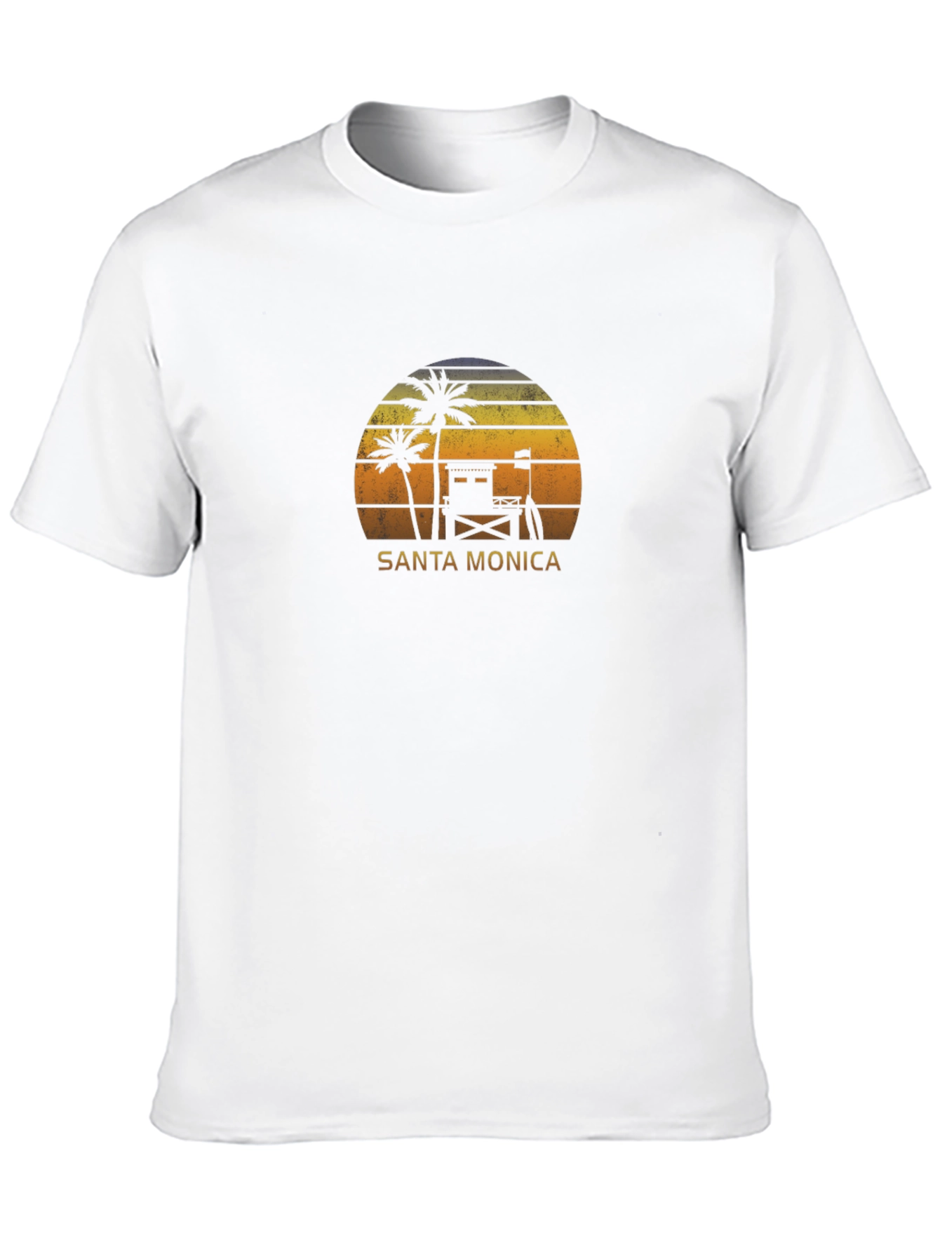 Santa Monica Sunset Graphic T-Shirt